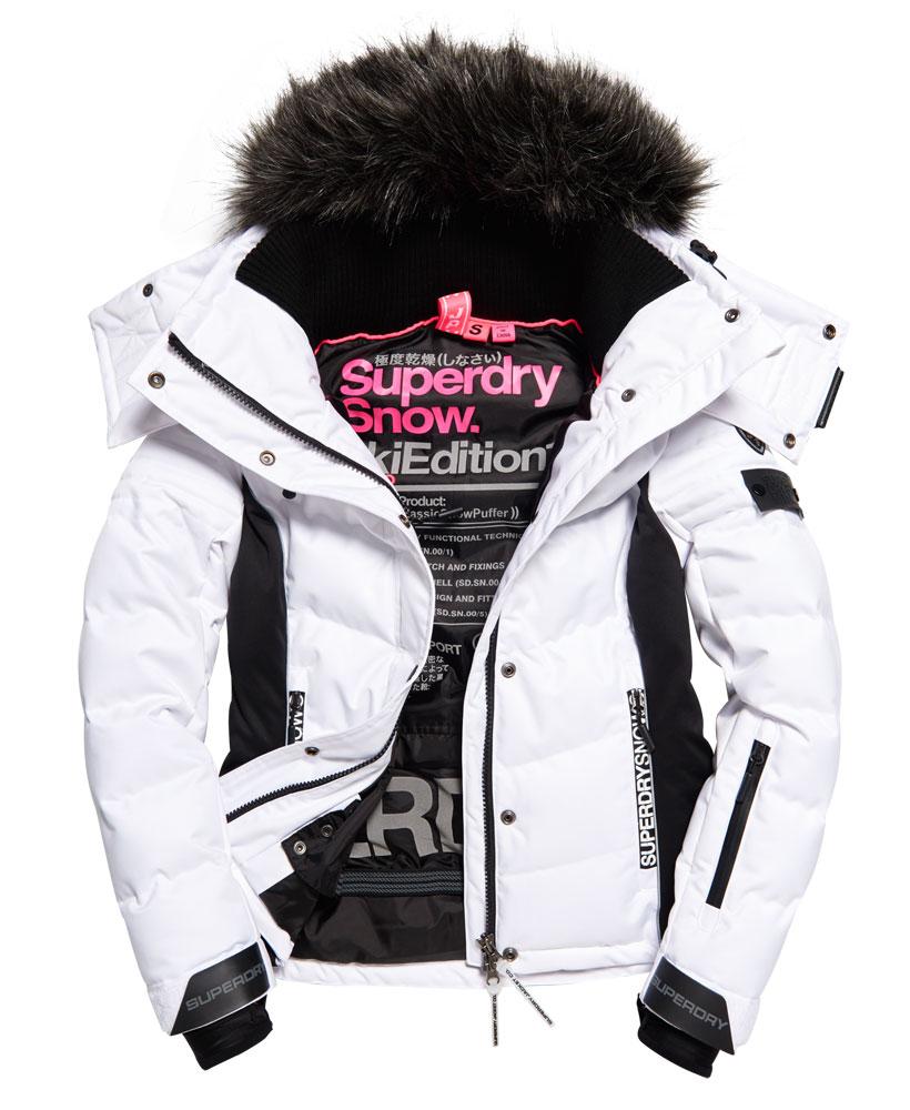 Superdry Snow Puffer Ski Jacket in White Lyst