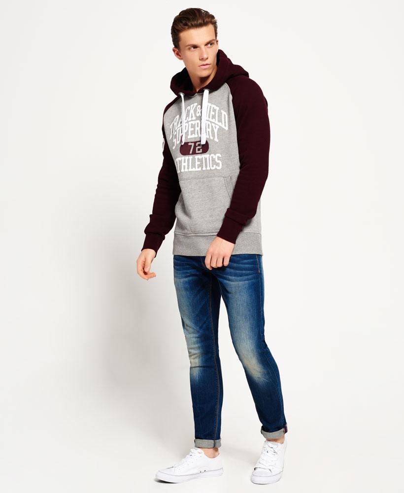 Lyst - Superdry Trackster Baseball Hoodie in Gray for Men