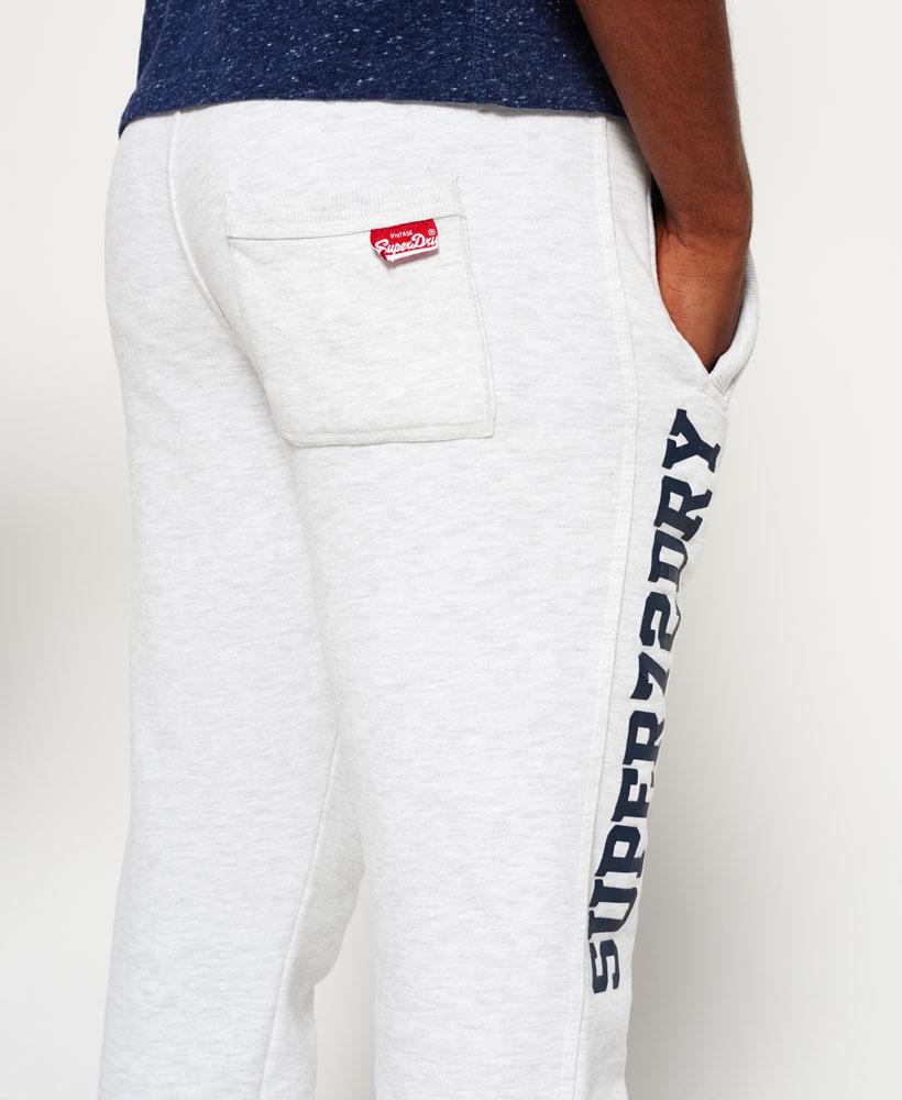 Superdry Trackster Non Cuffed Joggers in White for Men | Lyst