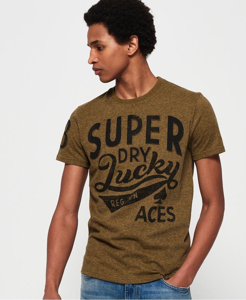 Superdry Lucky 8 S Varsity yuans Thé STATE Red T-Shirt