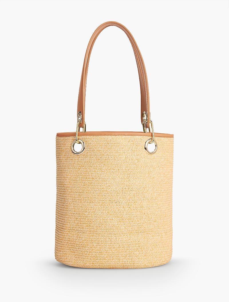 Lyst Talbots Paper Straw Bucket Bag In Natural Gallery