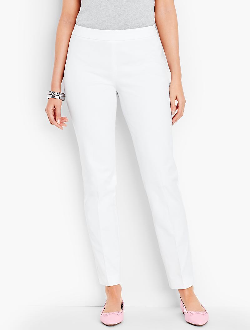 Talbots Chatham Ankle Pant Curvy Fit In White Save 74 Lyst