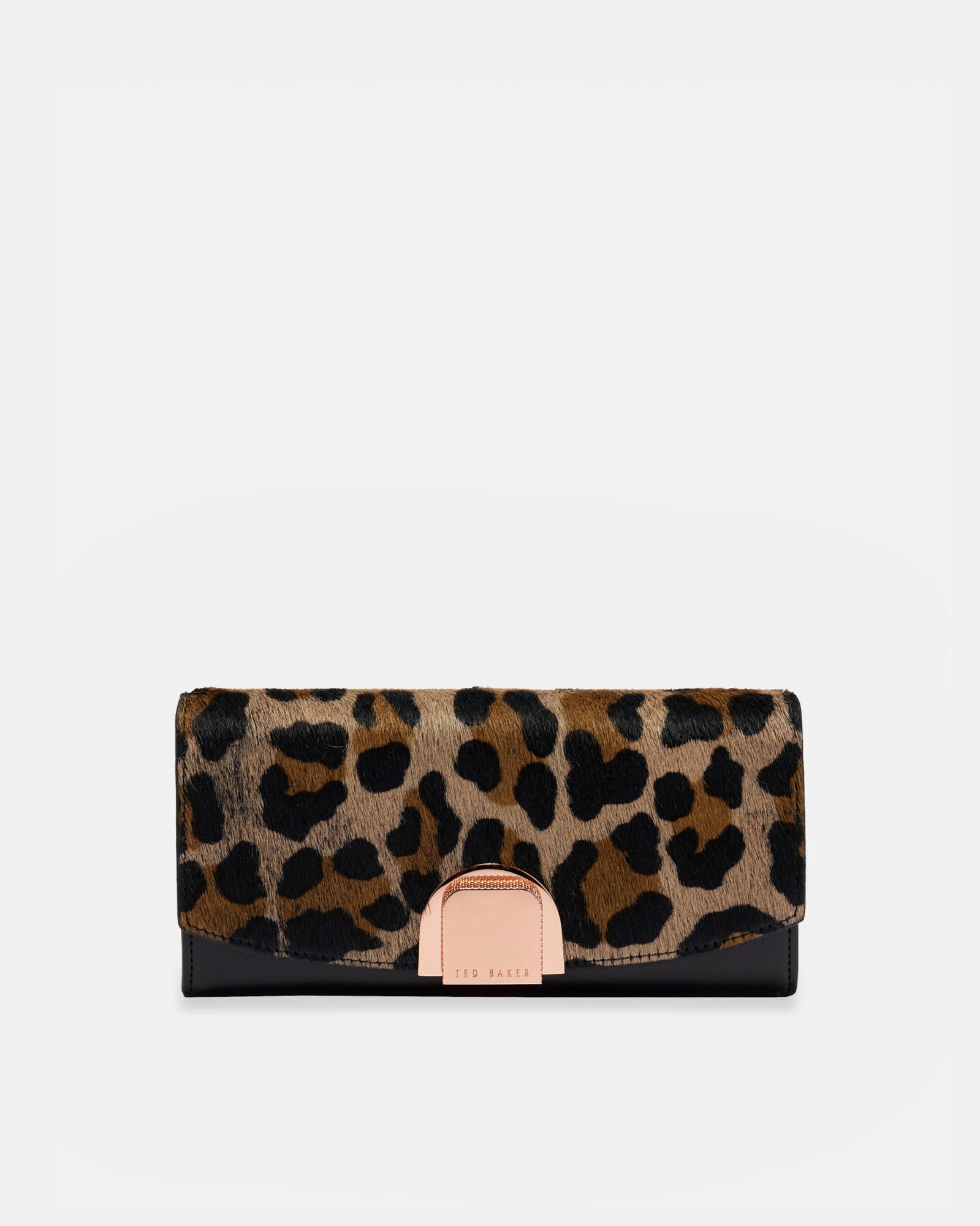 Matinee Baker leopardo de con de estampado Monedero Ted cuero FYH6Hx