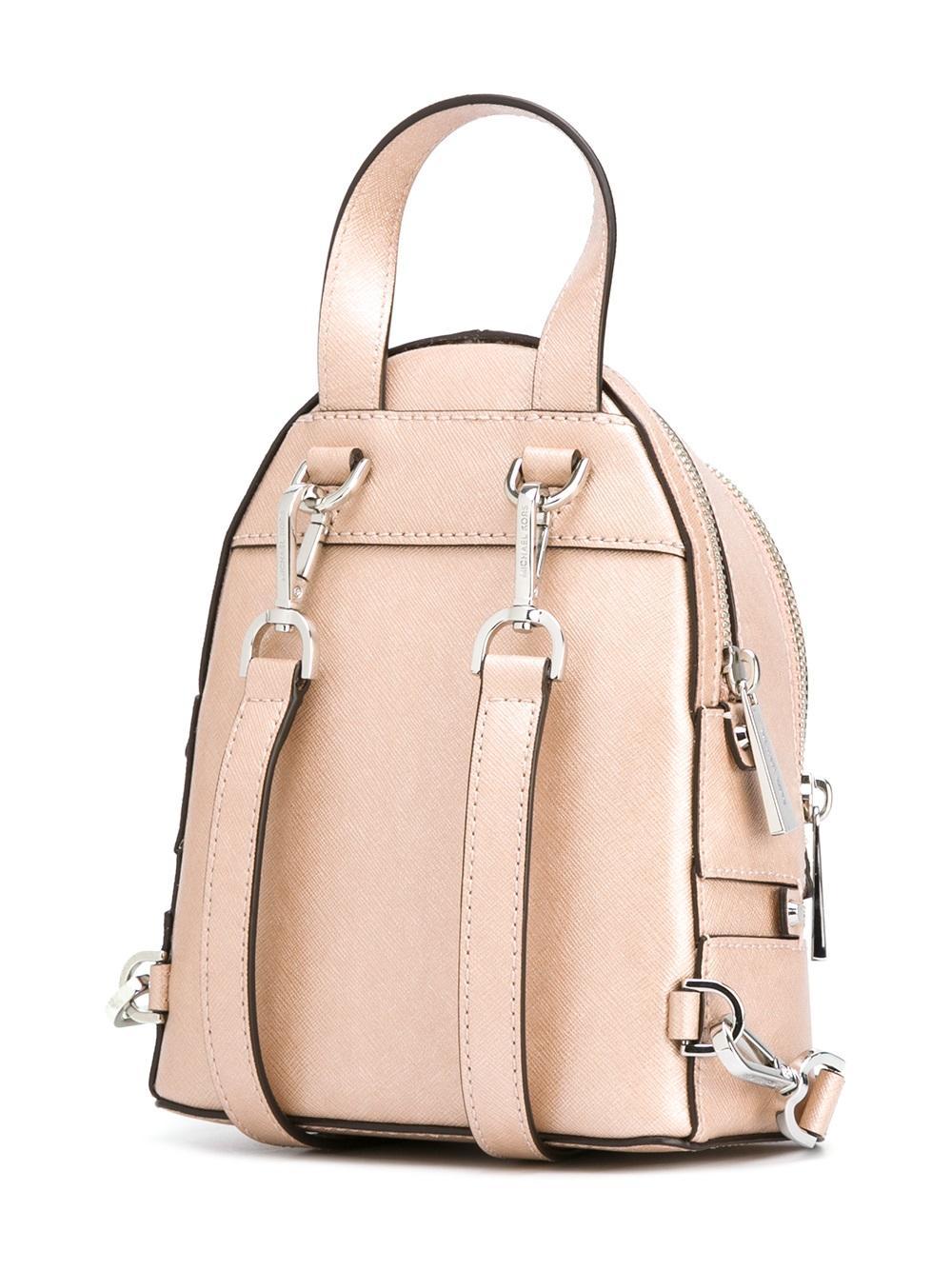 Lyst Michael Michael Kors Rhea Zip Mini Backpack in Blue