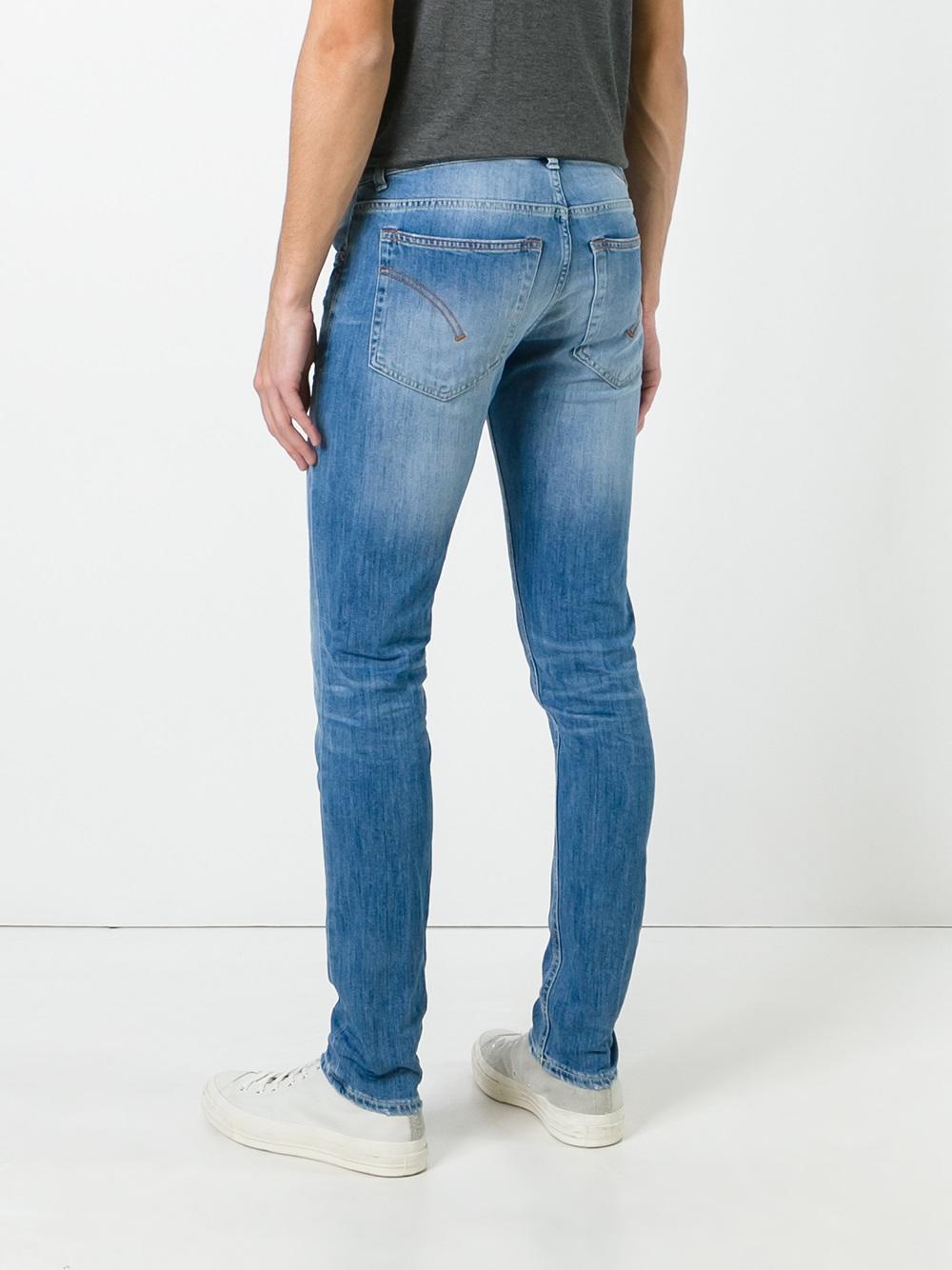 Dondup Ritchie Ripped Denim Jeans in Blue for Men | Lyst