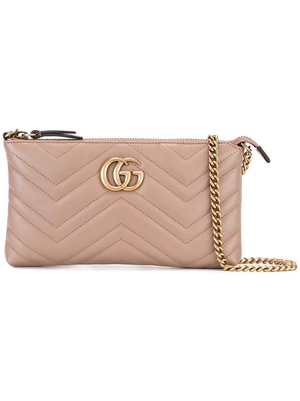 Lyst - Gucci Gg Marmont Wallet Crossbody Bag