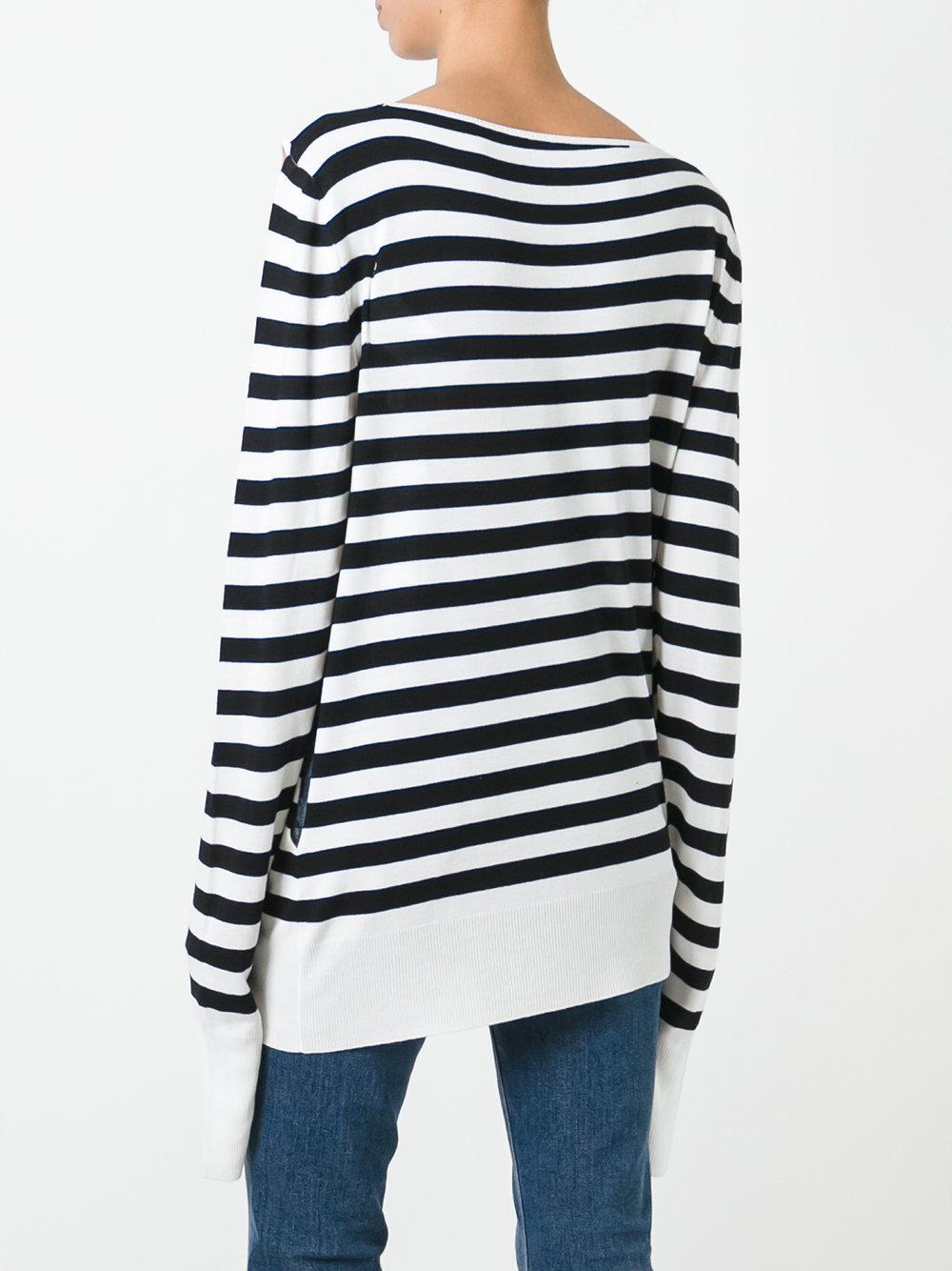 maison margiela striped sweater
