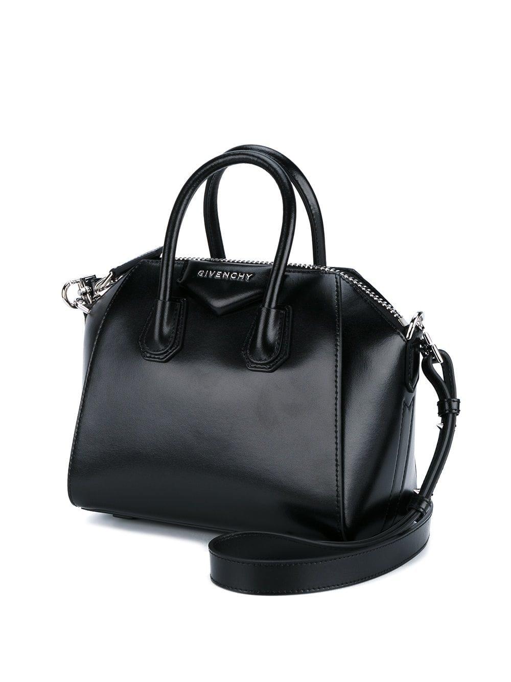 Lyst - Givenchy Antigona Small Leather Bag in Black