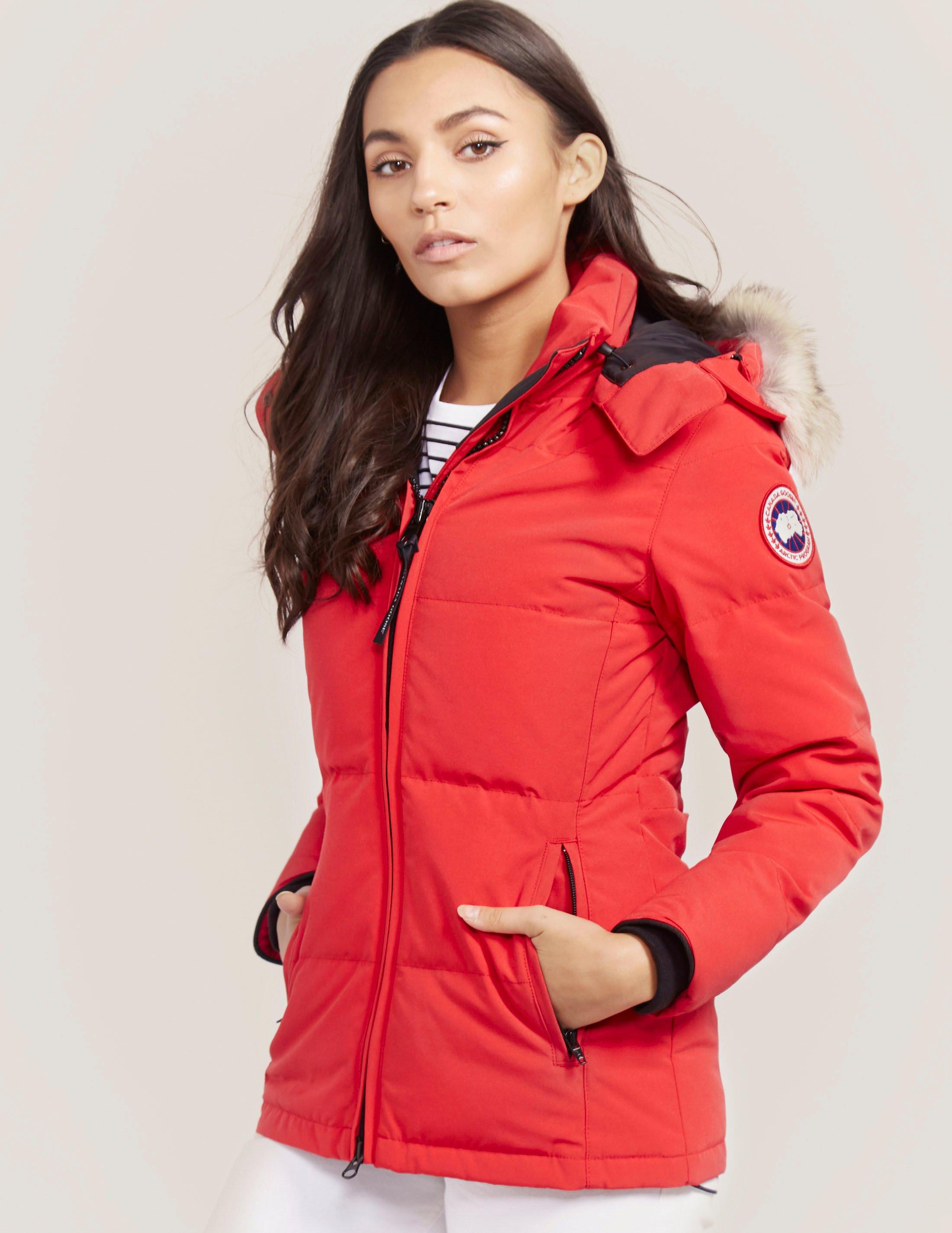 Lyst Canada Goose Chelsea Parka Jacket In Red