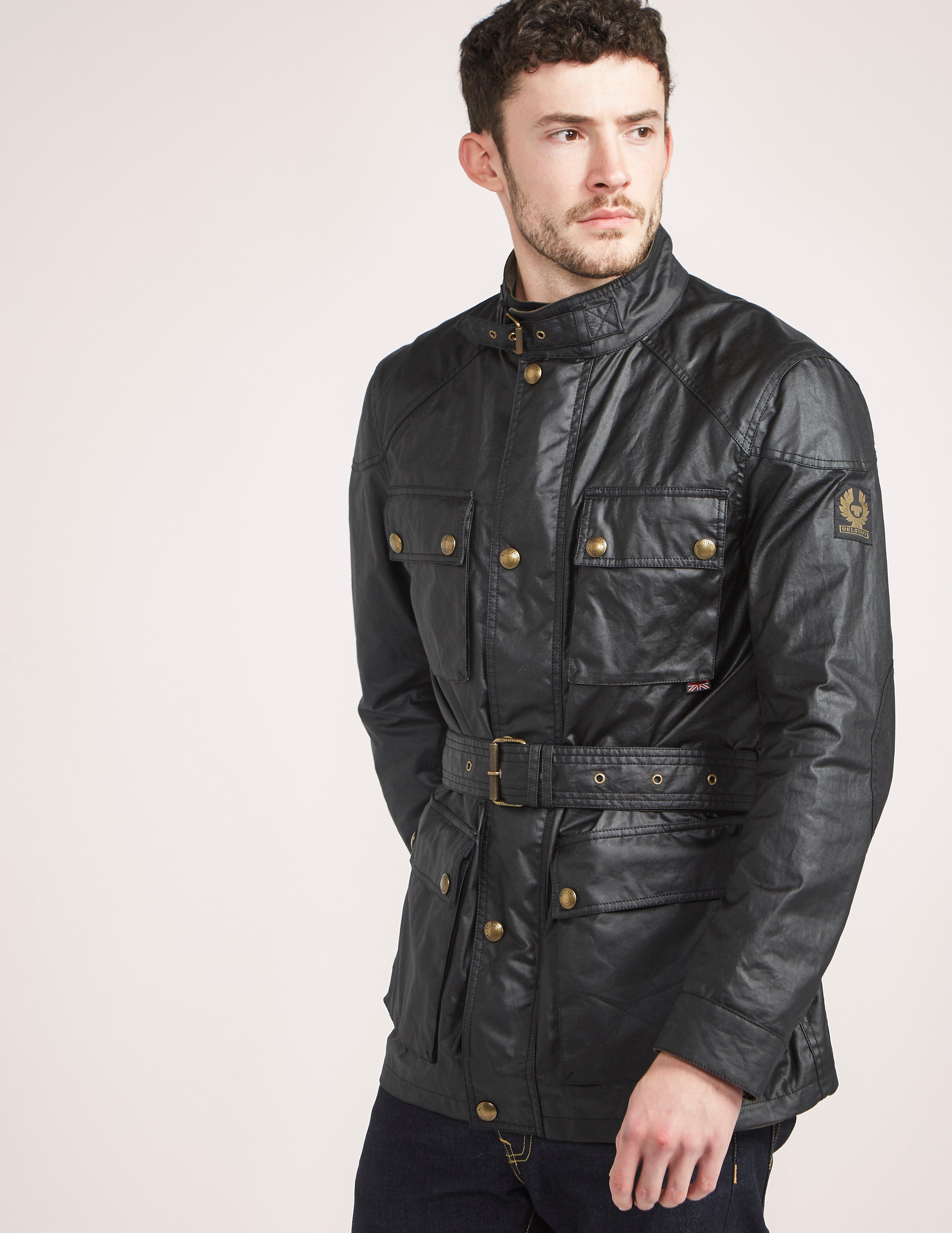Lyst - Belstaff Roadmaster Waxed-cotton Jacket in Black for Men - Save 27%