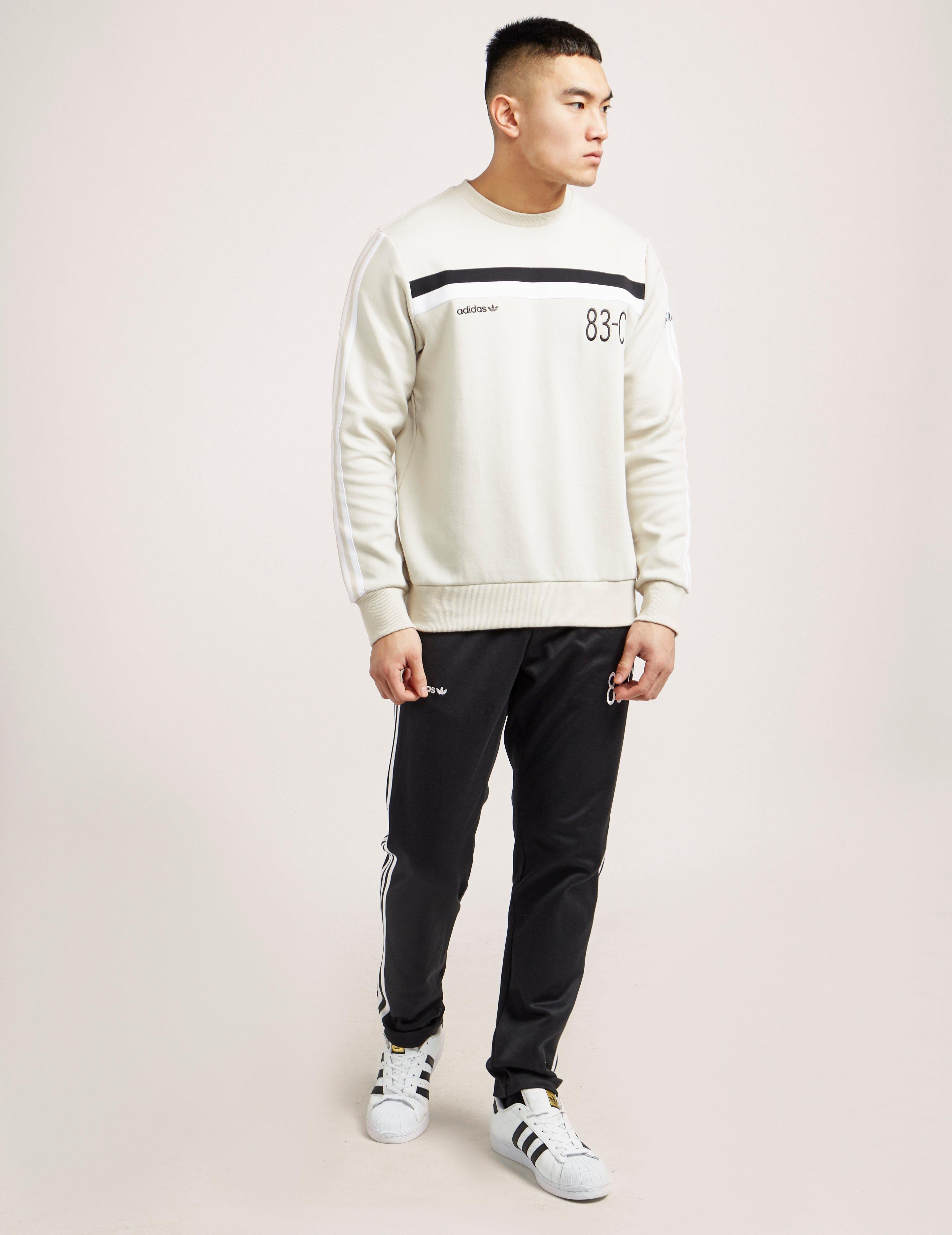 Adidas originals 83-c Crew Sweatshirt in White for Men | Lyst