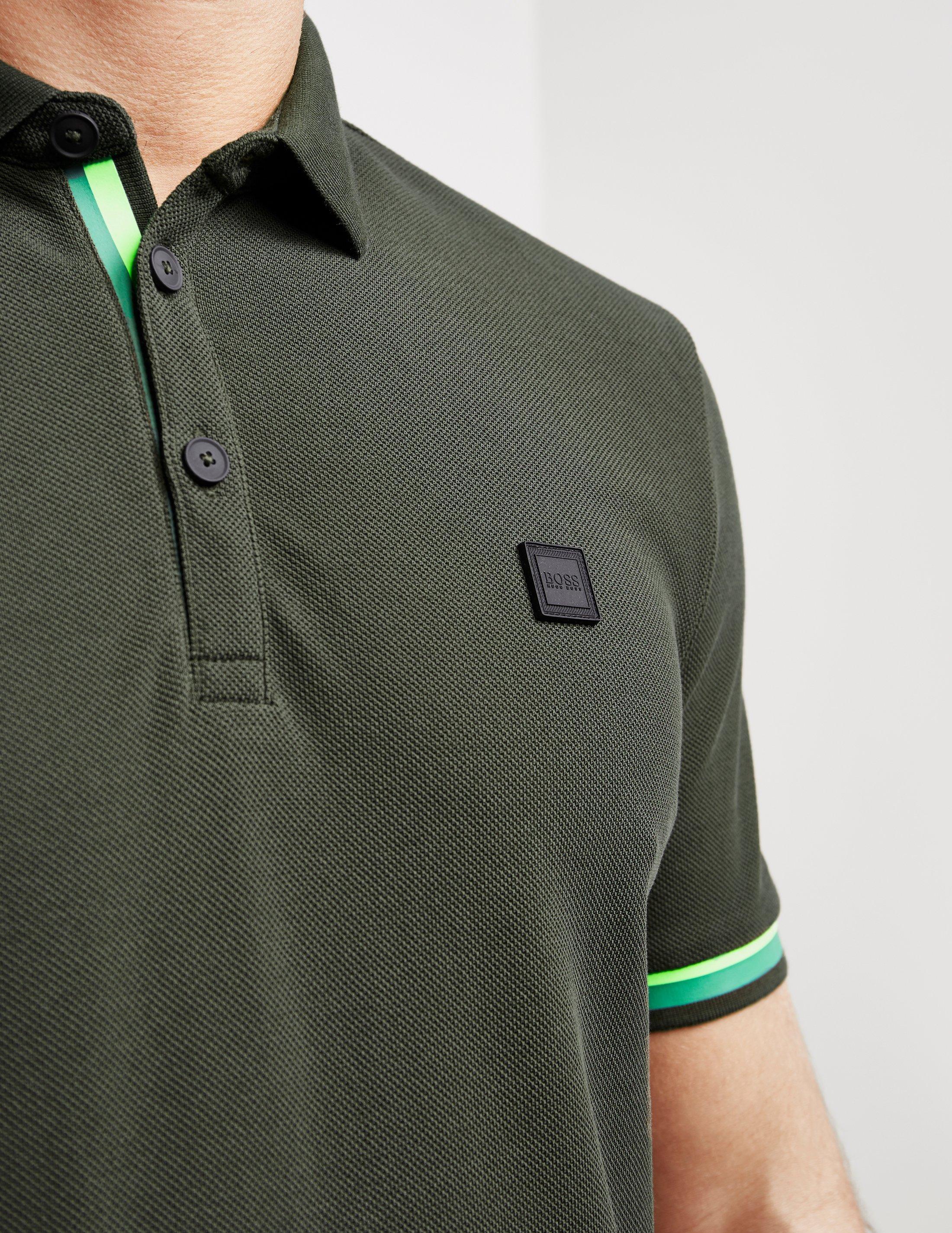 BOSS Green Mens Paddy Pro 10143643 01 Grey Polo Shirt