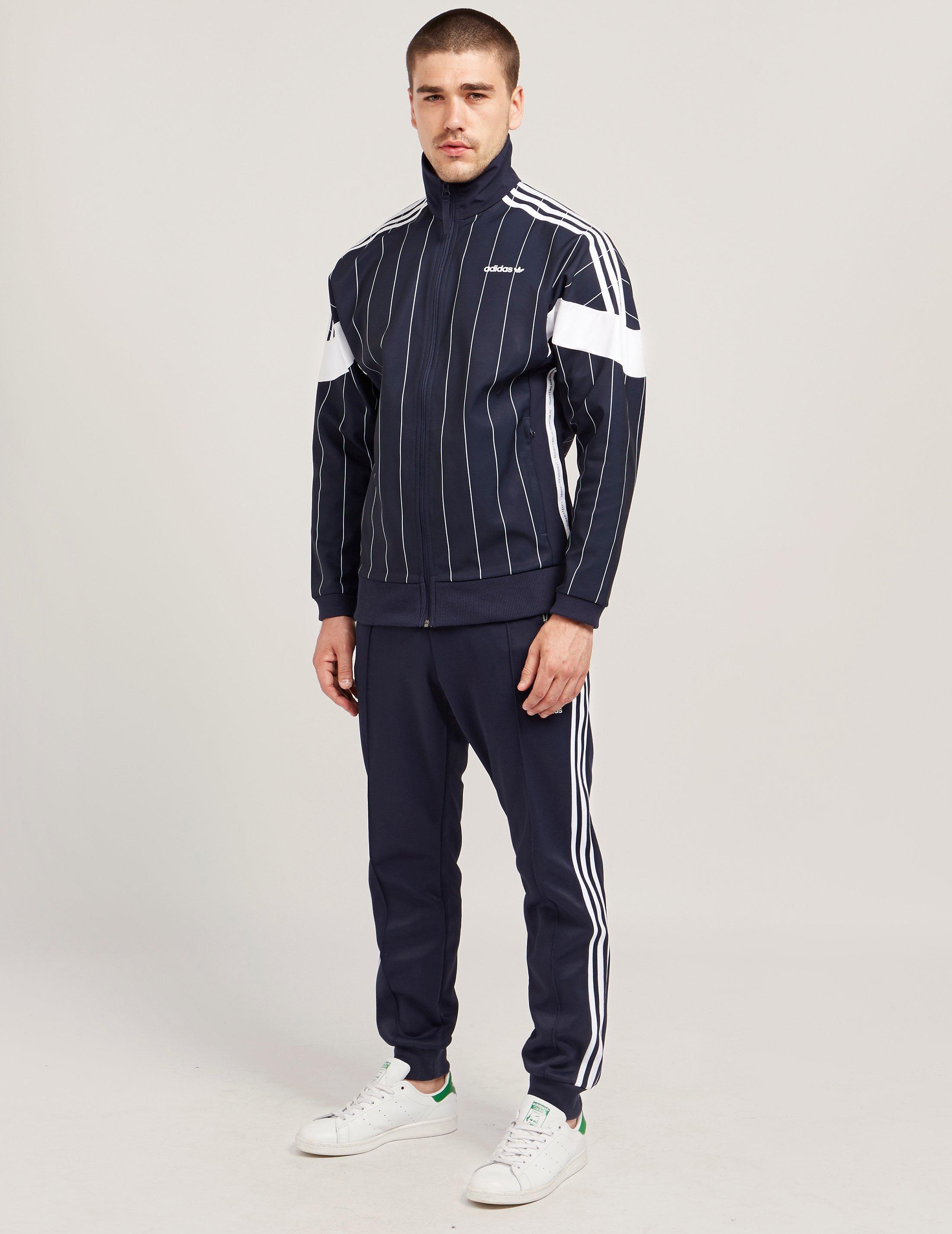 adidas pinstripe track pants