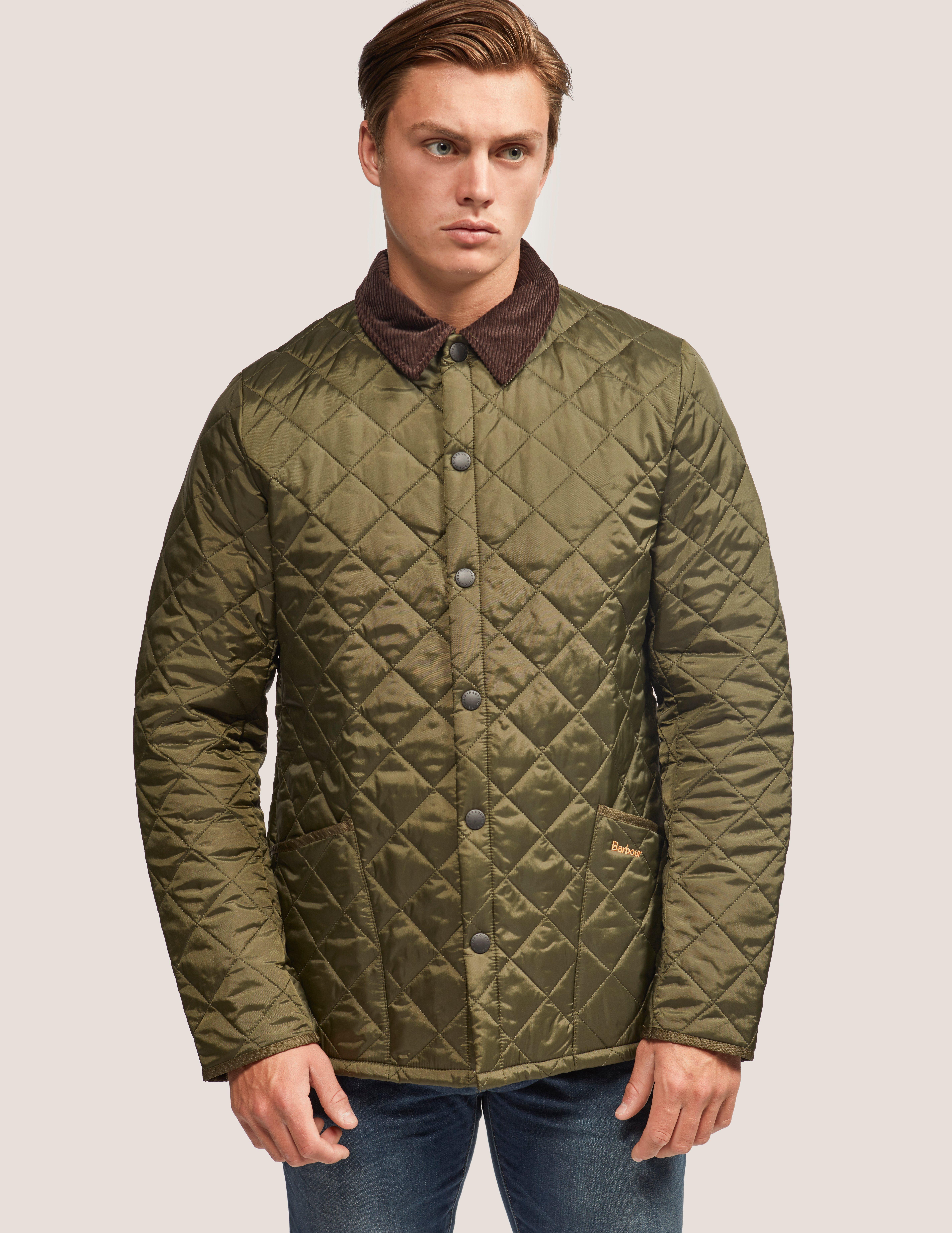 Lyst - Barbour Heritage Liddesdale Olive Quilted Jacket in Green for Men
