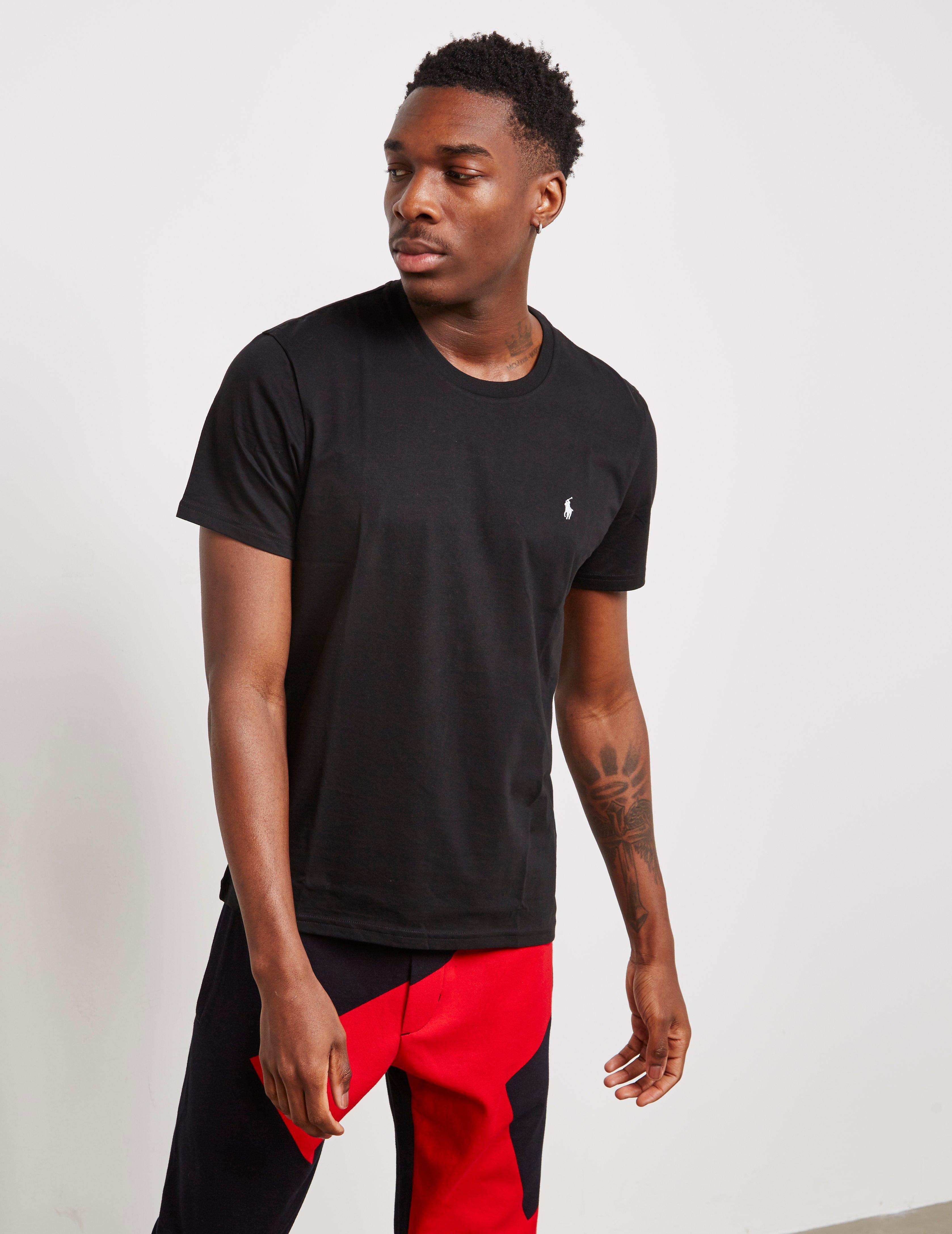 Polo Ralph Lauren Basic Short Sleeve T-shirt Black in Black for Men - Lyst