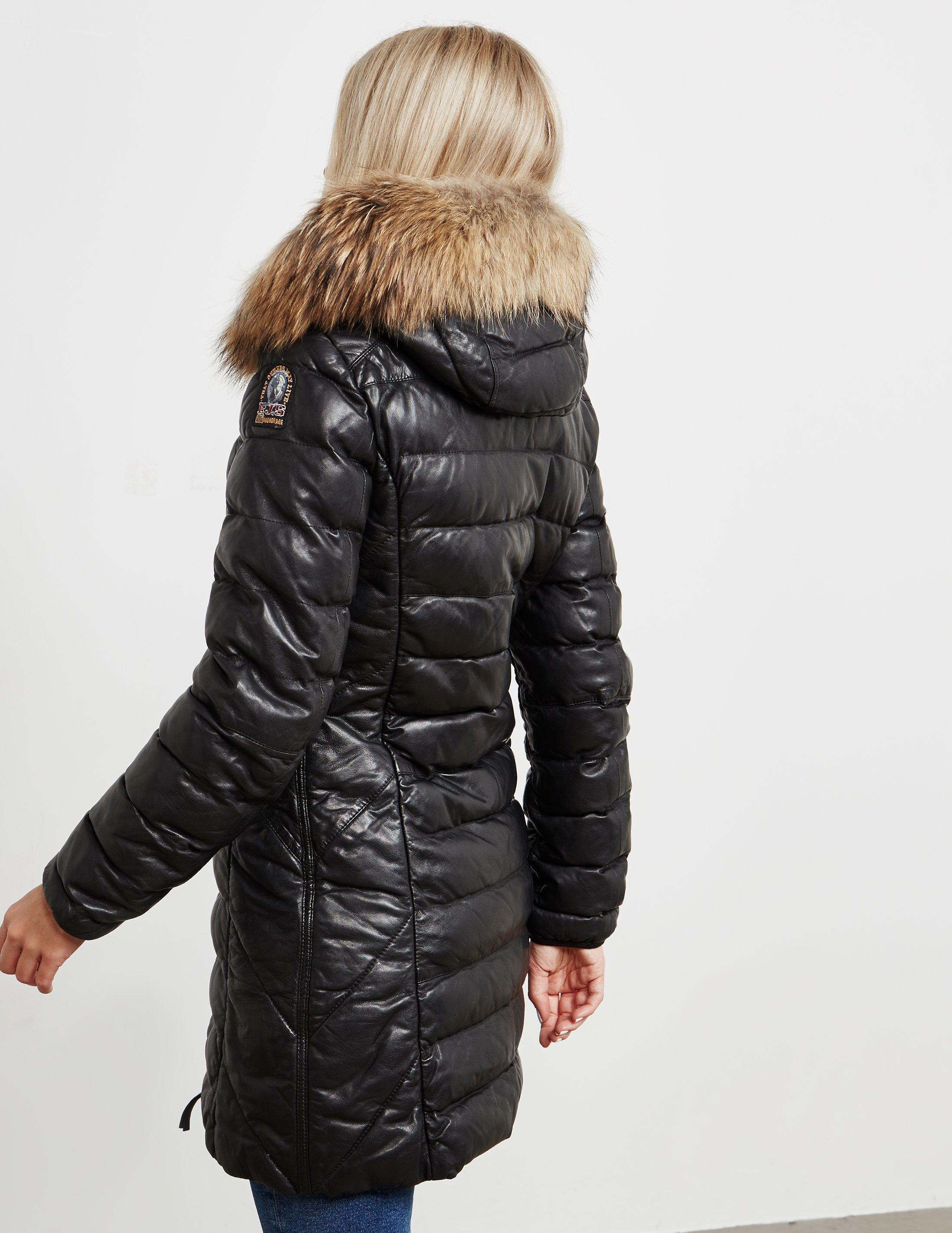 parajumpers demi leather womens parka parajumpers demi leather womens parka
