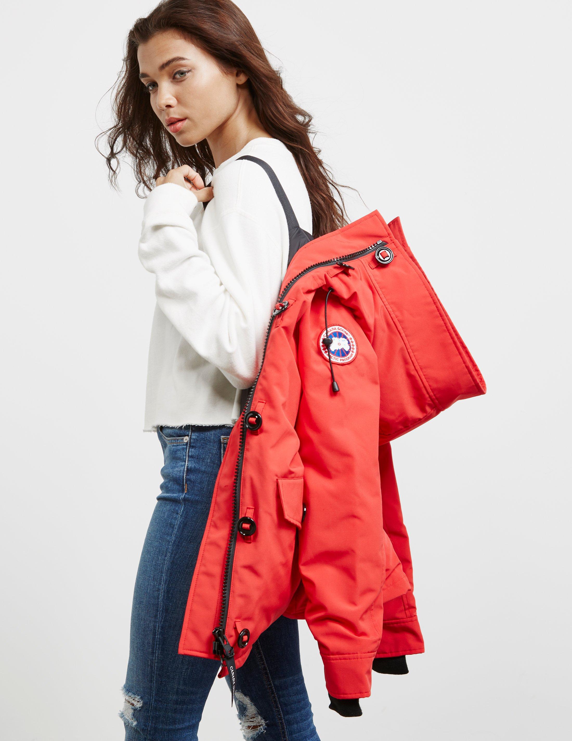 Lyst - Canada Goose Womens Rideau Padded Parka Jacket Red in Red ... Lyst - Canada Goose Womens Rideau Padded Parka Jacket Red in Red ...
