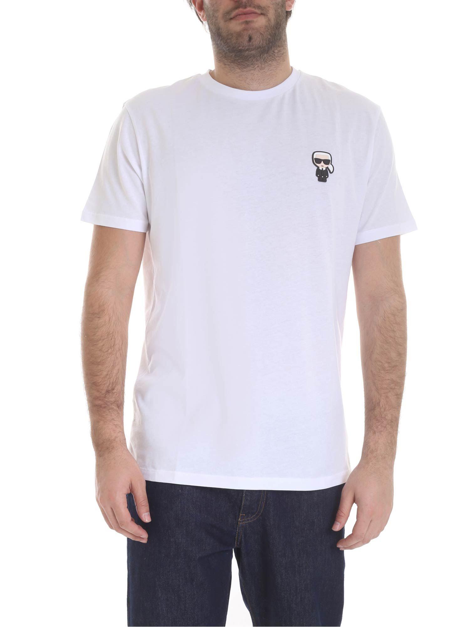 Karl Lagerfeld K Ikonik White T-shirt in White for Men - Lyst