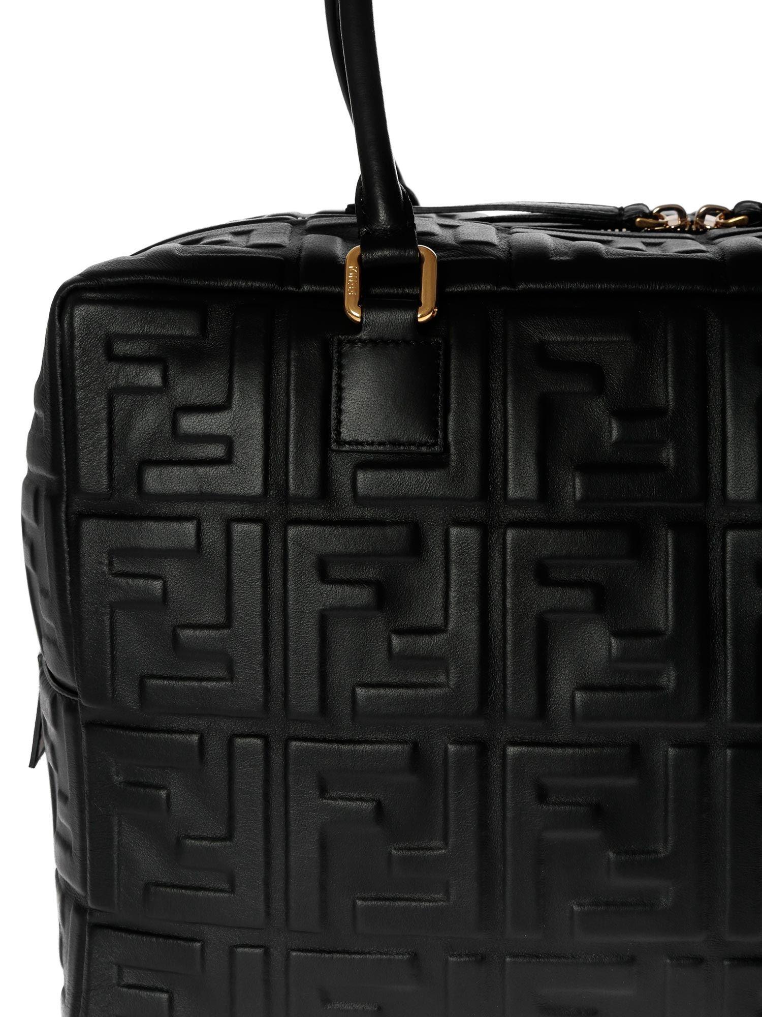 fendi boston bag black