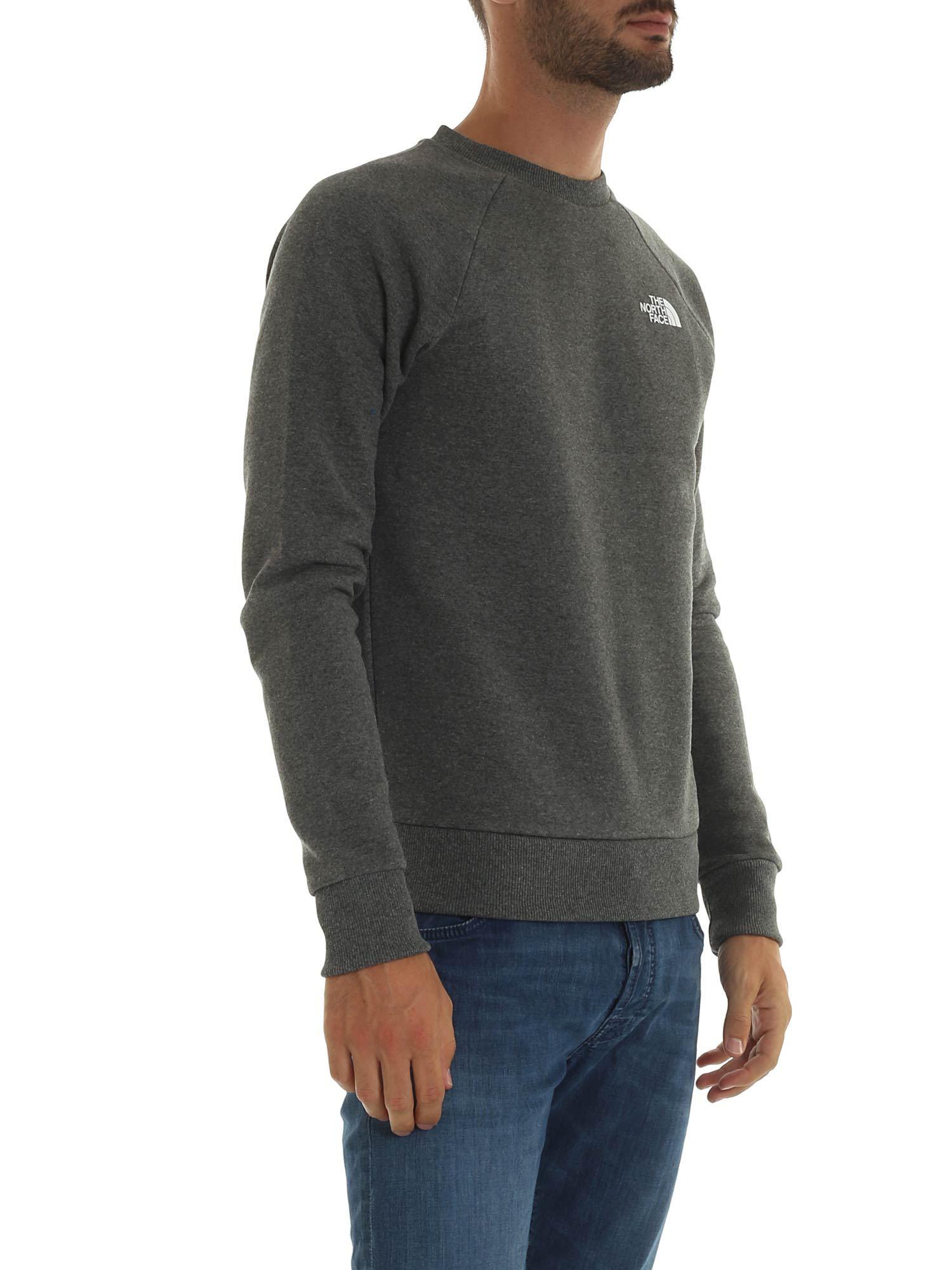 north face grey sweatshirt mens