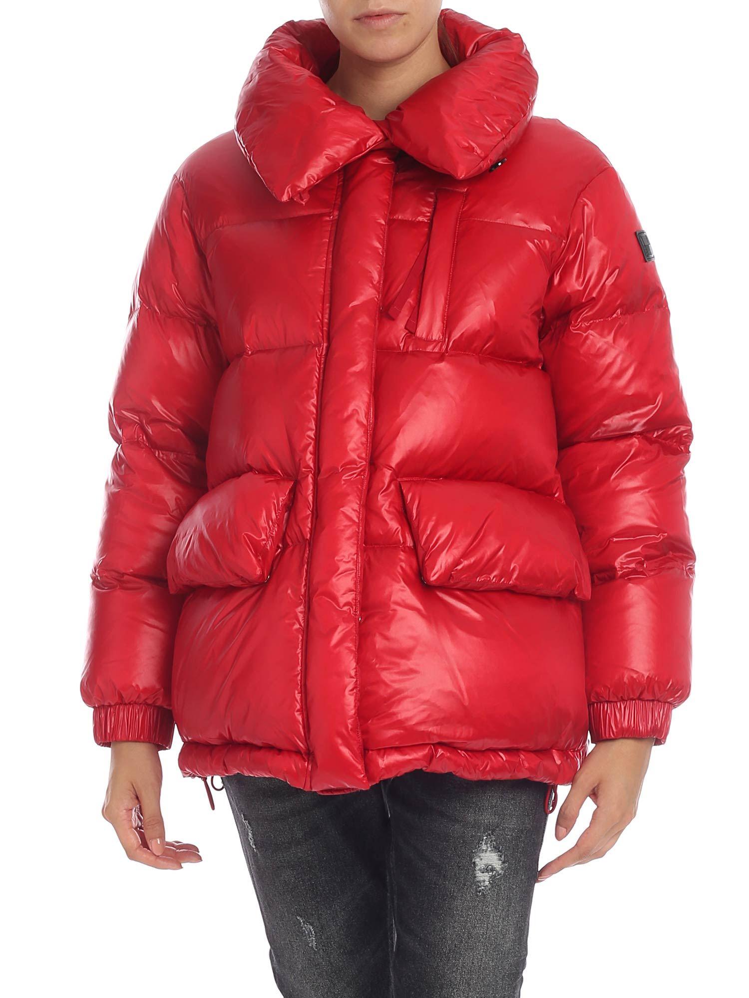 Woolrich Synthetic Alquippa Puffy Down Jacket In Red - Lyst