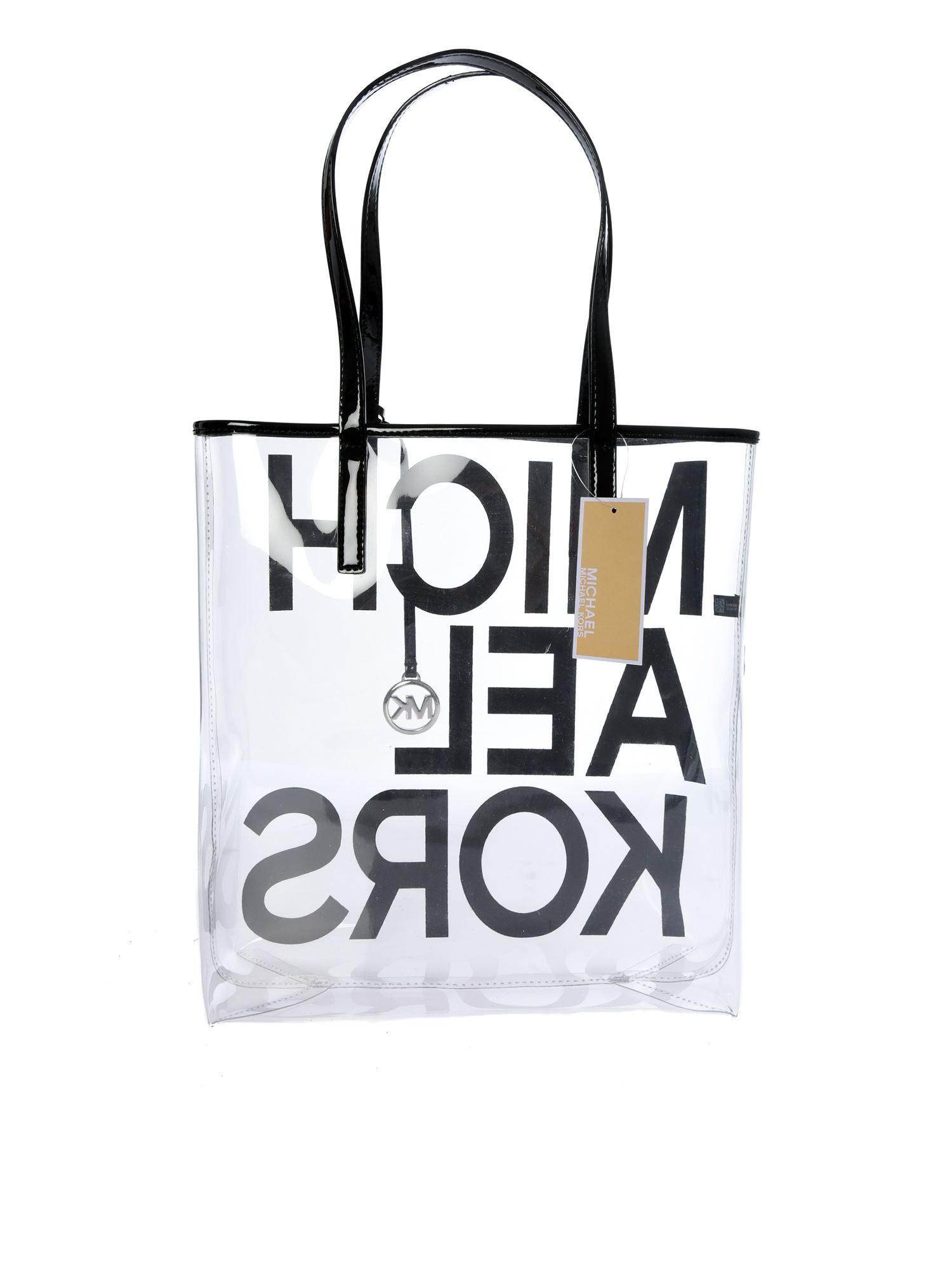 clear michael kors tote bag