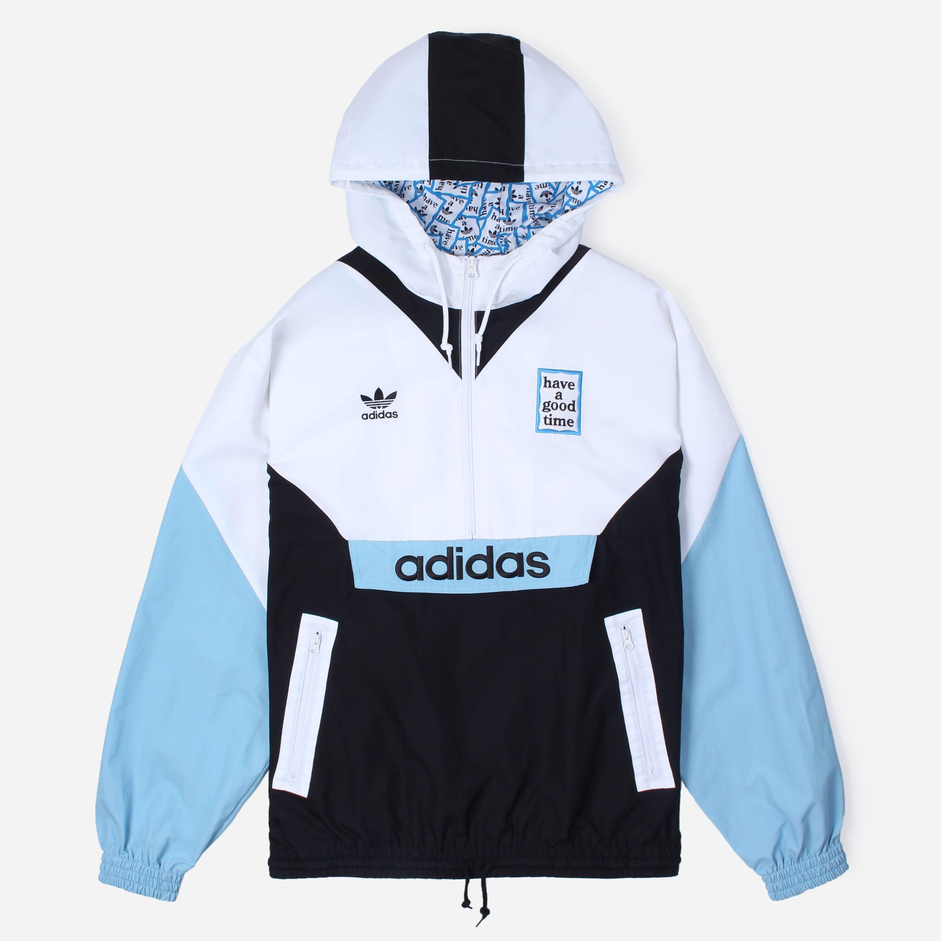 adidas pullover windbreaker