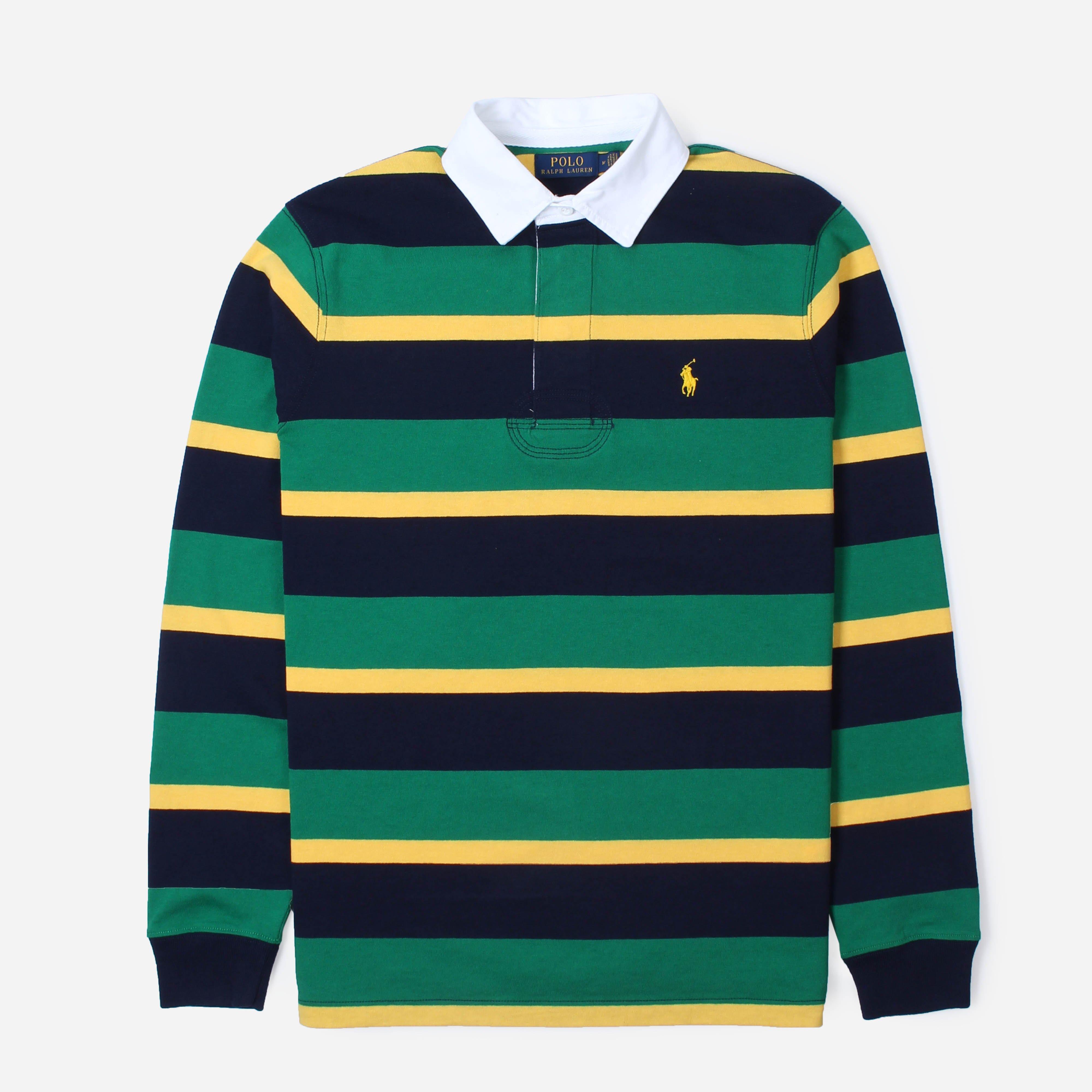 Lyst - Polo Ralph Lauren Rustic Rugby Polo Shirt in Green for Men
