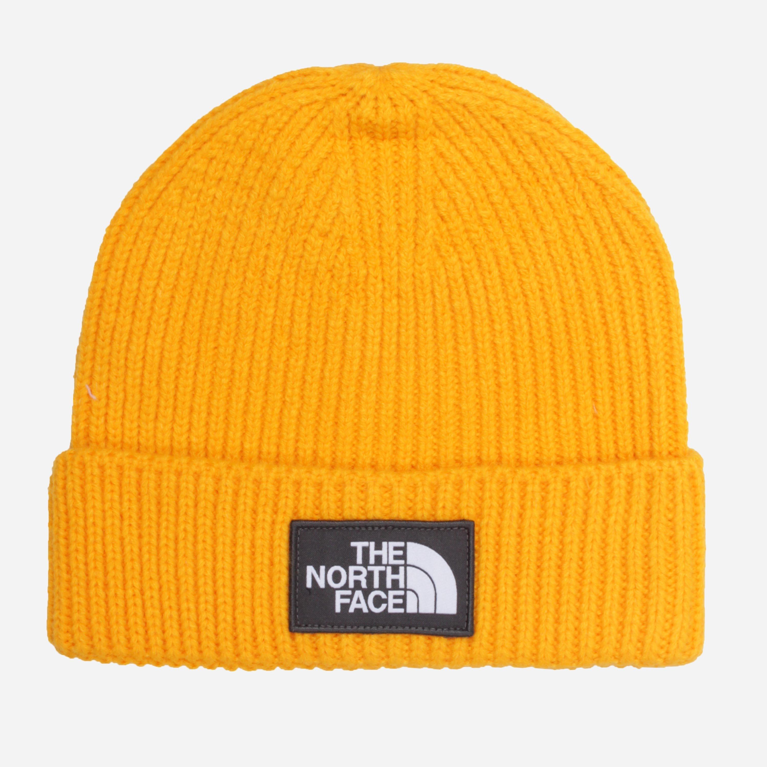 The North Face Box Logo Beanie in Yellow for Men - Lyst