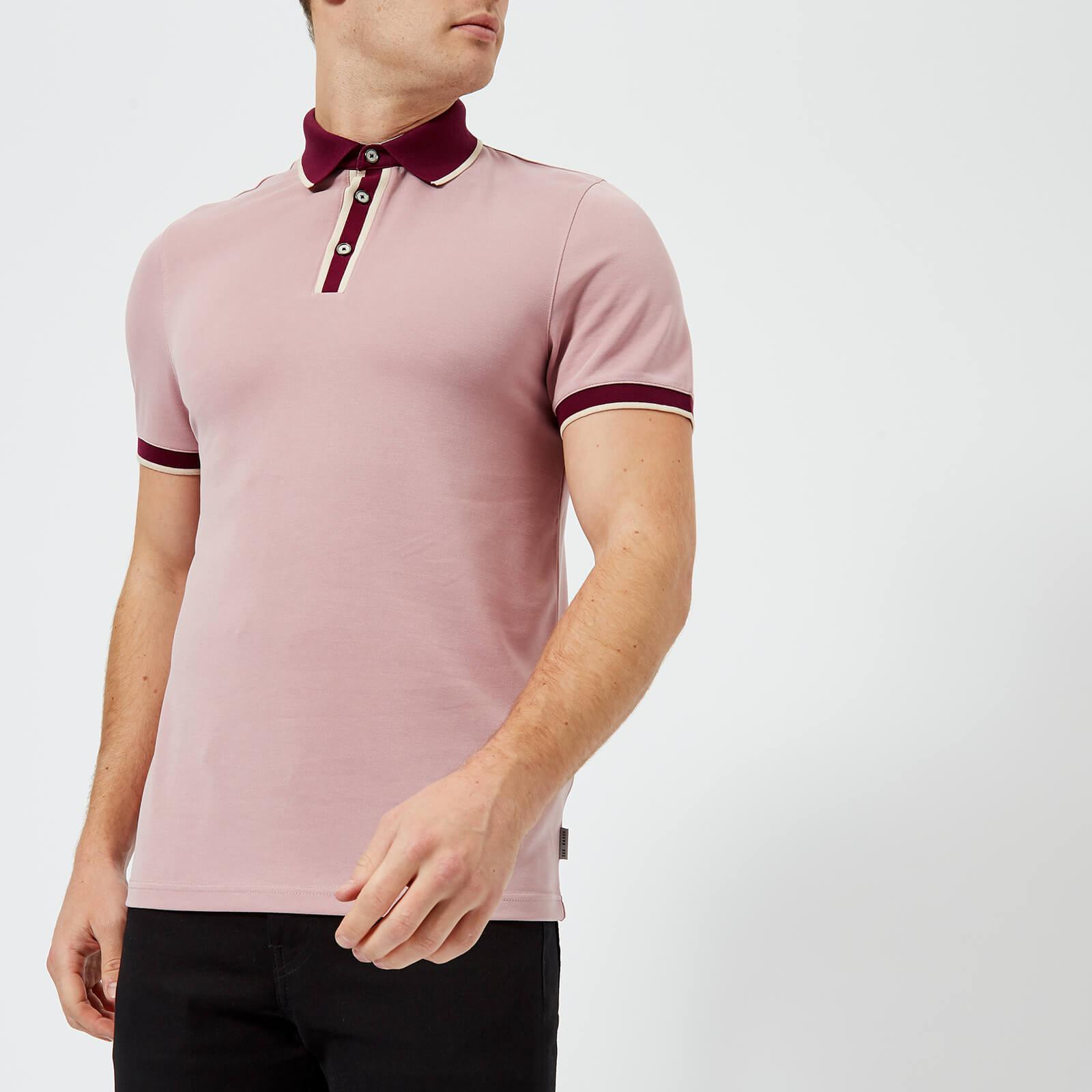 white polo with pink horse