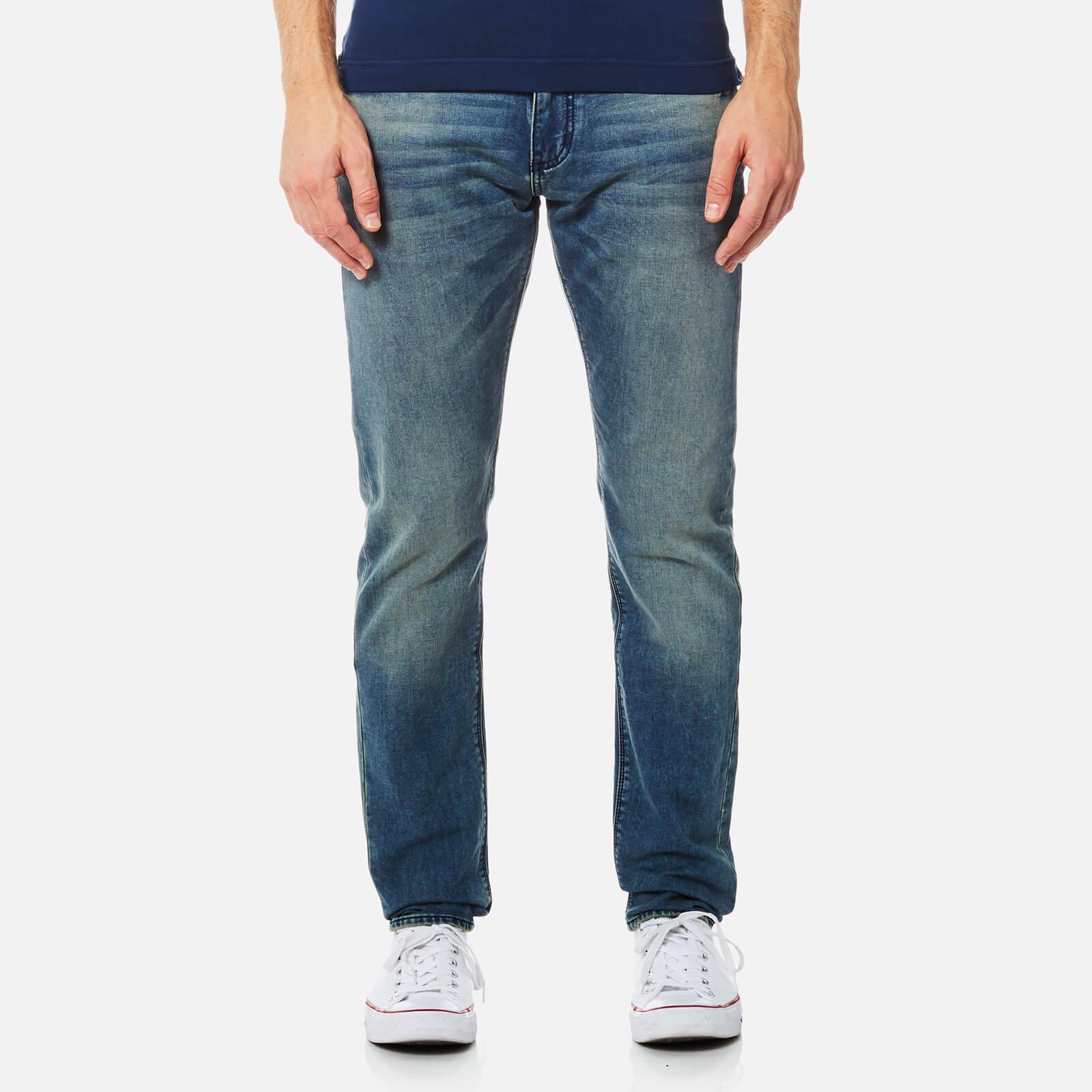 blue denim jogger jeans