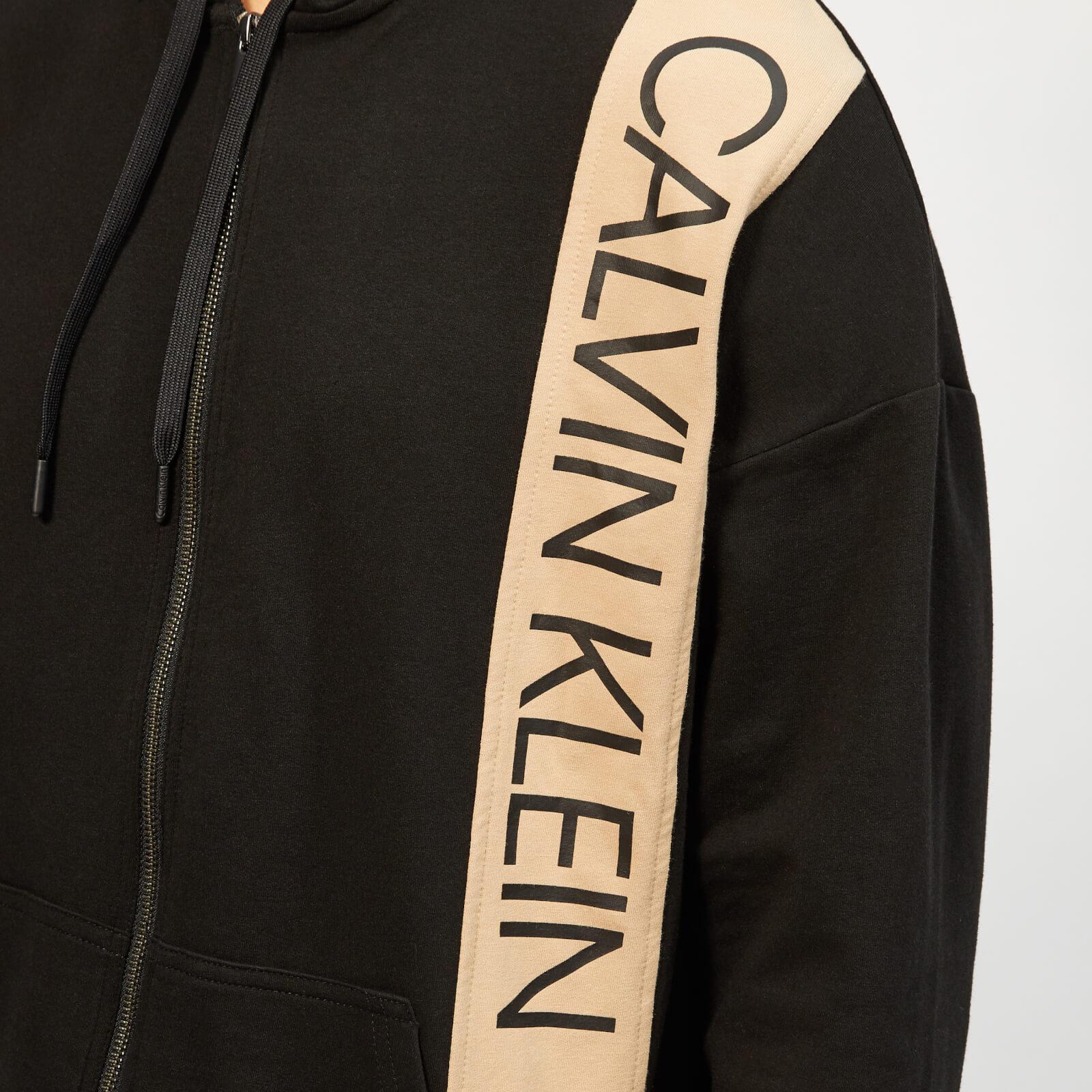 Calvin Klein Full Zip Hoodie in Black for Men Lyst