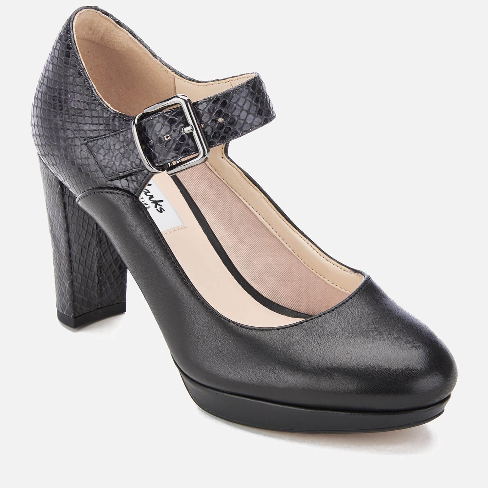black mary jane high heel shoes