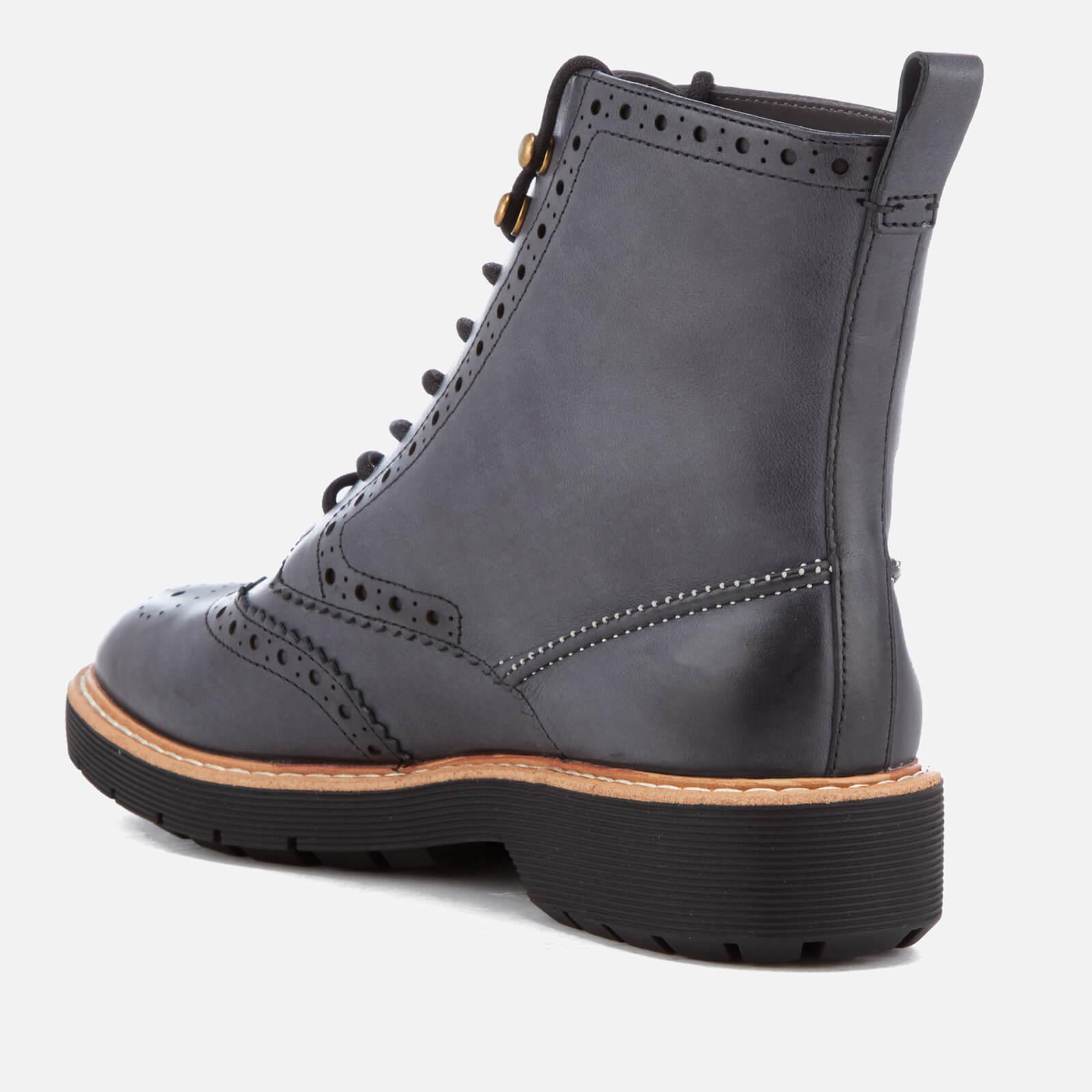 Lyst - Clarks Women's Witcombe Flo Leather Brogue Lace Up Boots in Gray