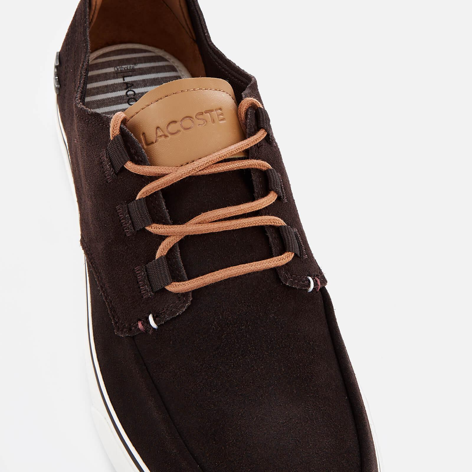Lyst Lacoste Esparre Deck 118 1 Suede Boat Shoes in Brown for Men