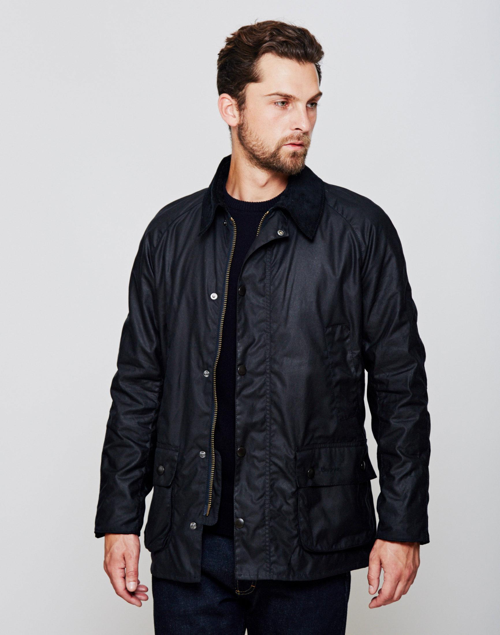 Lyst - Barbour Ashby Waxed Field Jacket Navy in Blue for Men