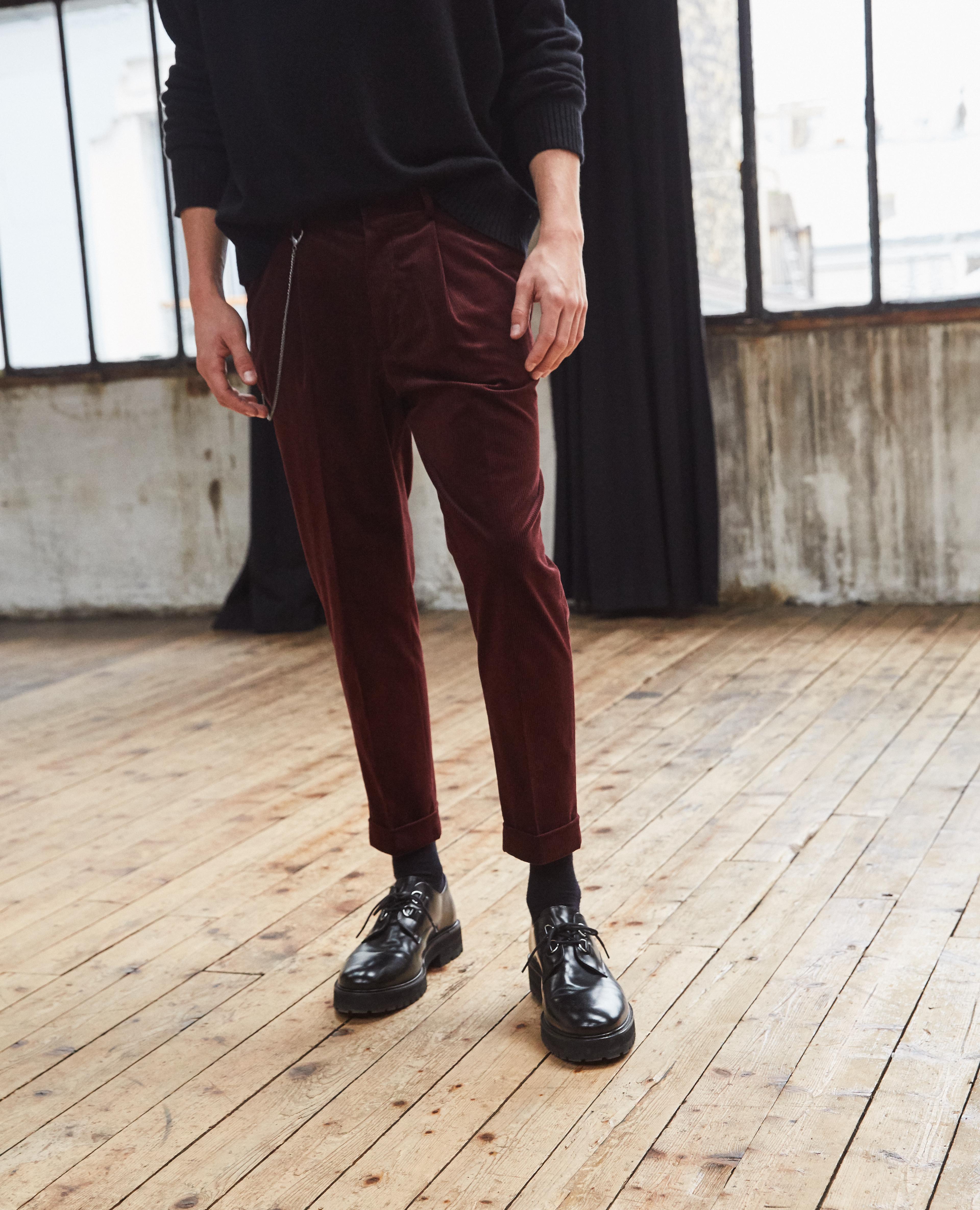 velvet trousers mens