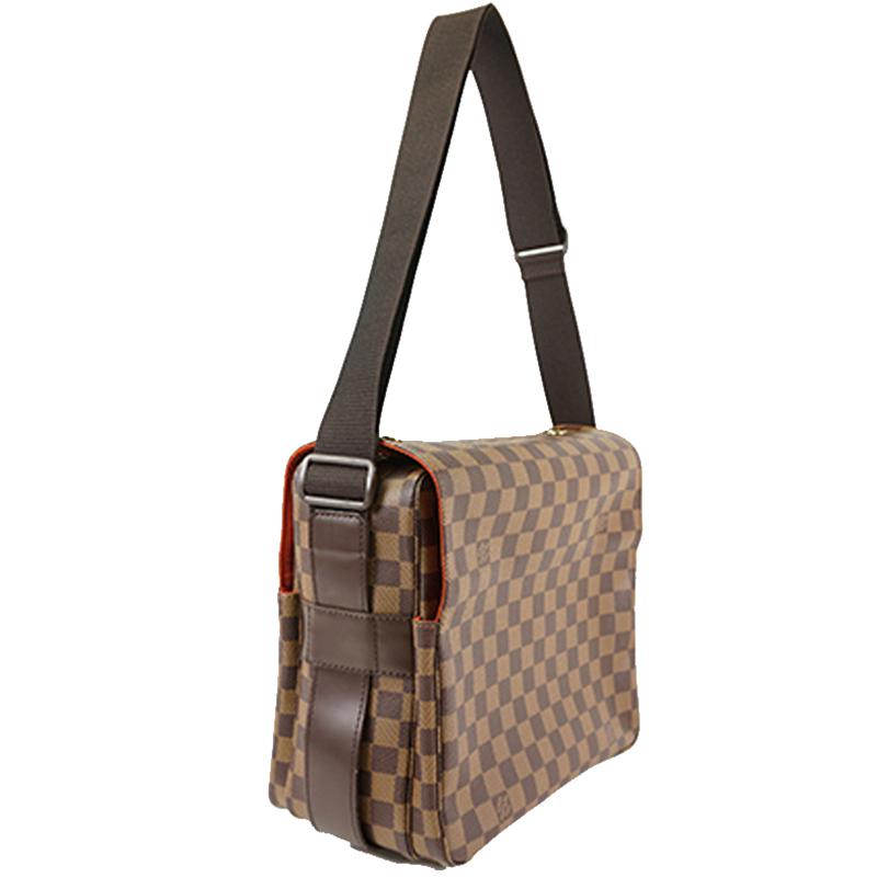 Louis Vuitton Damier Ebene Canvas Naviglio Messenger Bag in Brown for Men - Lyst