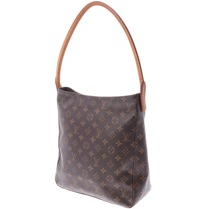 Lyst - Louis Vuitton Monogram Canvas Looping Gm Bag in Brown