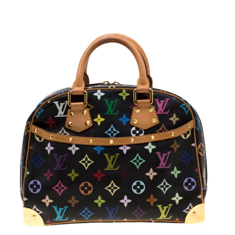 Louis Vuitton Black Monogram Multicolore Trouville Bag in Black - Lyst