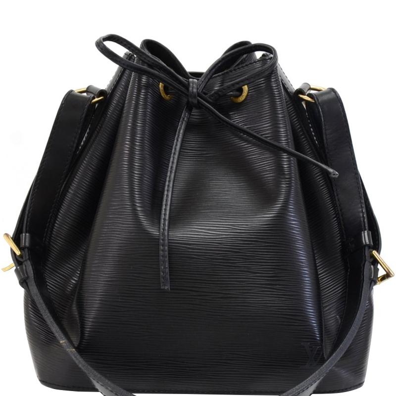 Lyst - Louis Vuitton Noir Epi Leather Petit Noe Bag in Black