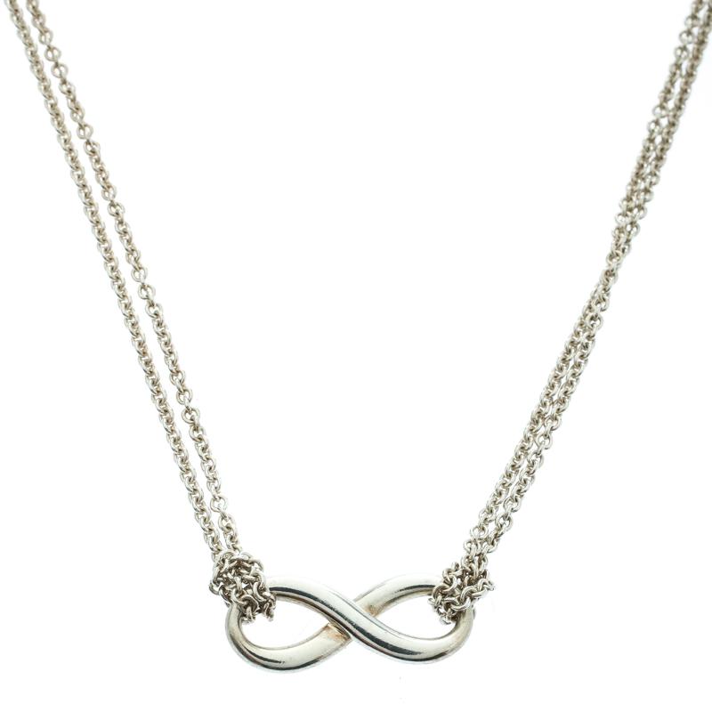 Lyst - Tiffany & Co. Infinity Pendant Necklace in Metallic