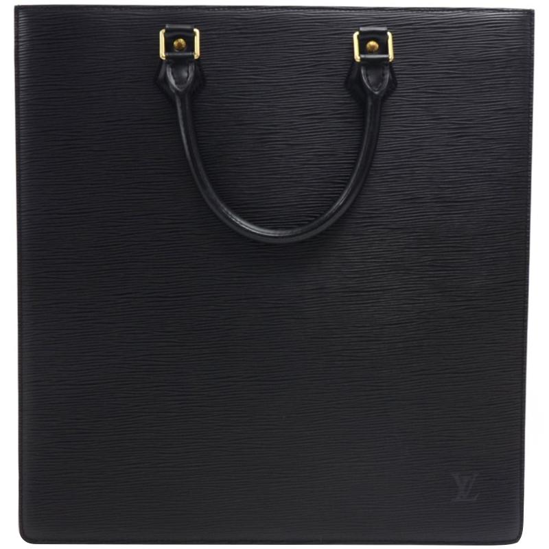 Lyst - Louis Vuitton Noir Epi Leather Sac Plat Gm Bag in Black