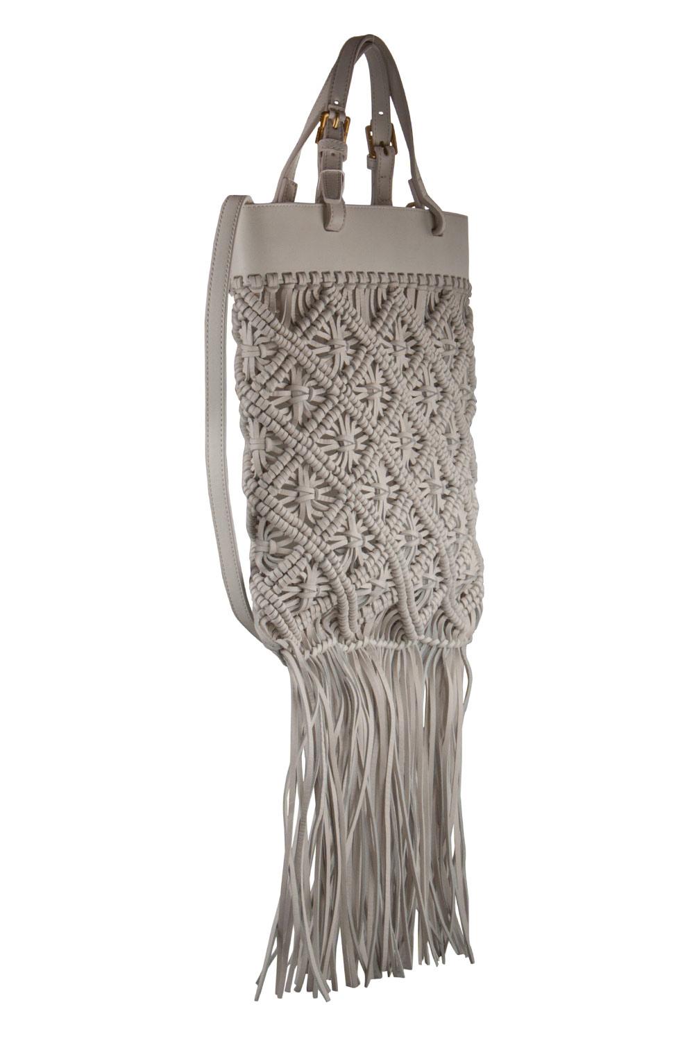 macrame fringe purse