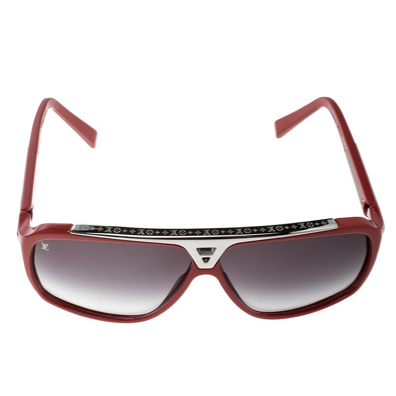 Louis Vuitton Red/ Gradient Z0286w Evidence Sunglasses in Black - Lyst