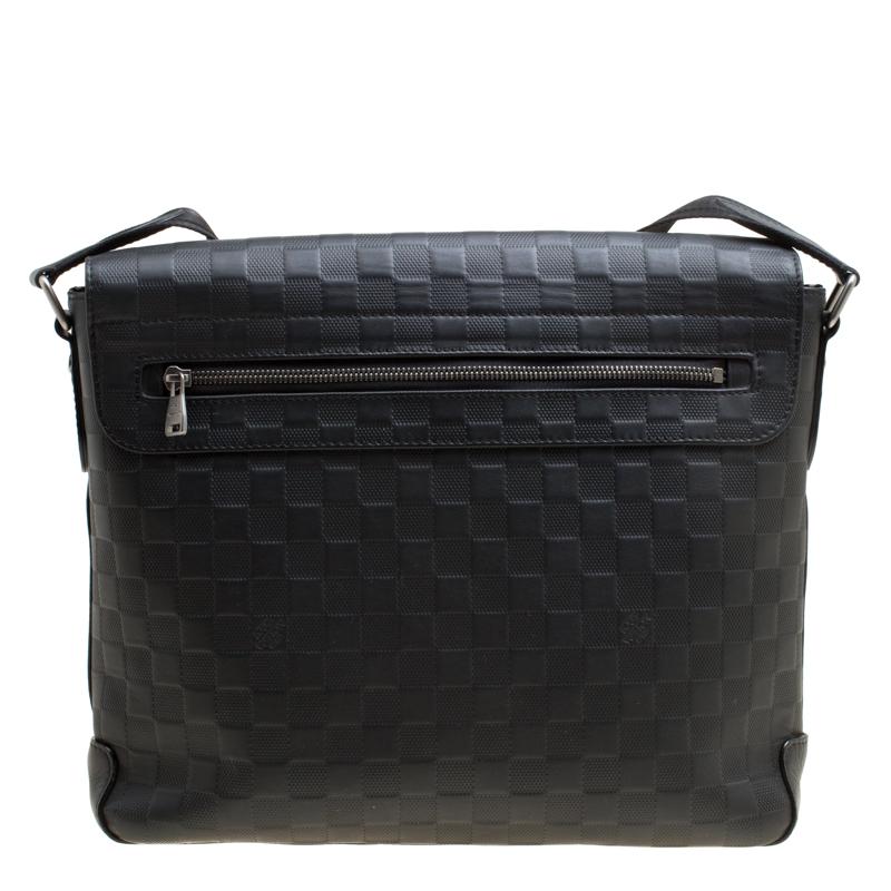Louis Vuitton Onyx Damier Infini Leather District Mm Bag in Black for Men - Lyst