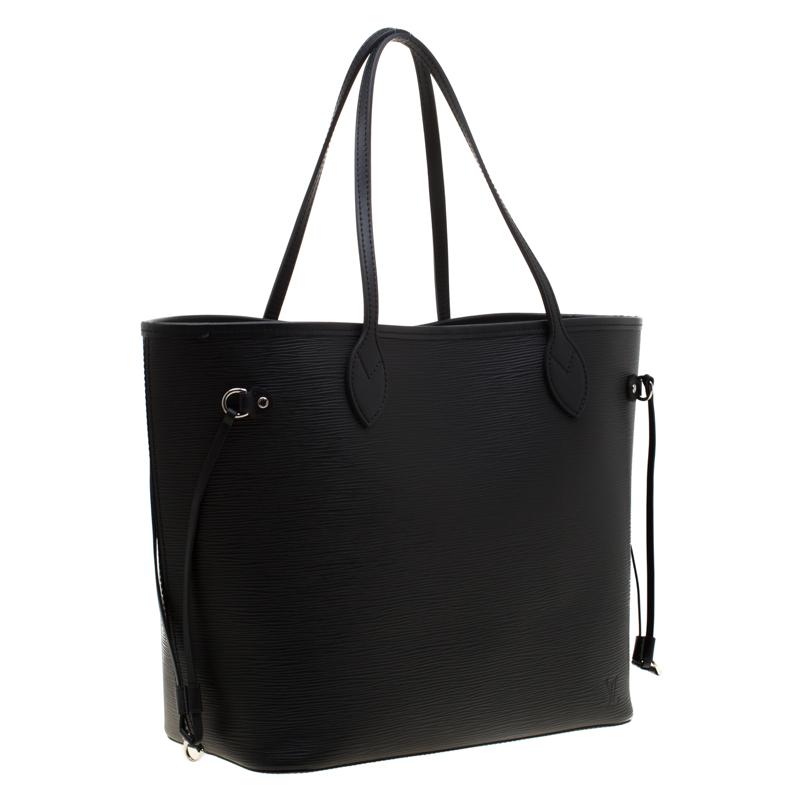 Louis Vuitton Black Epi Leather Neverfull Mm Bag in Black - Lyst