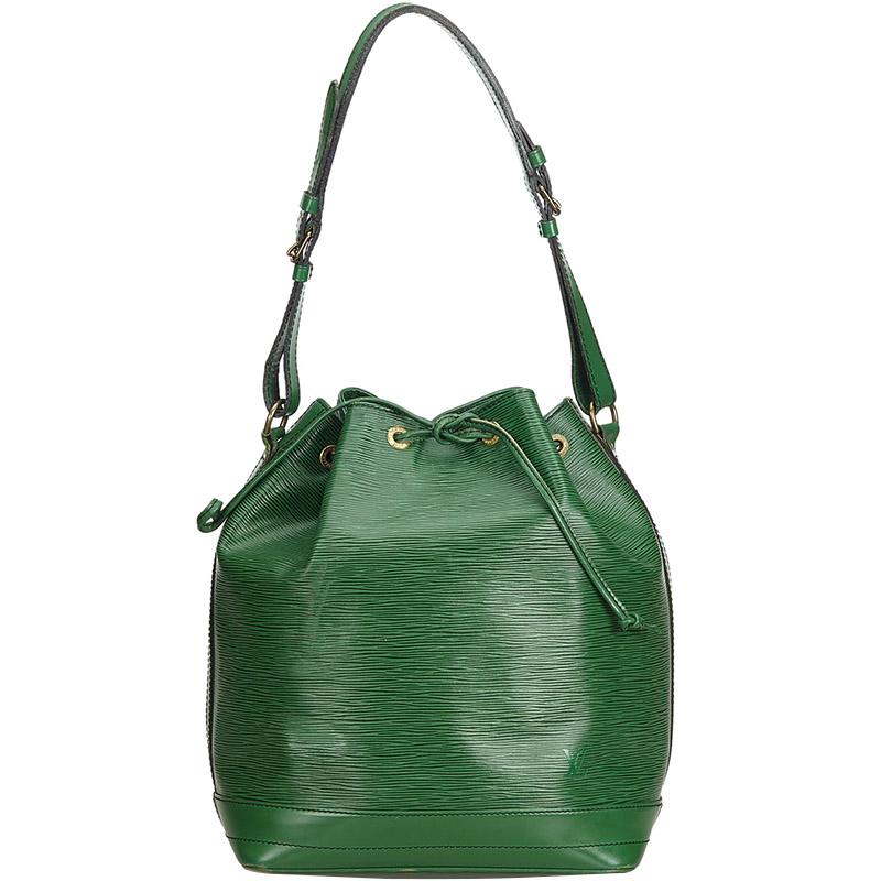 Louis Vuitton Epi Noe Leather Hobo Bag in Green - Lyst
