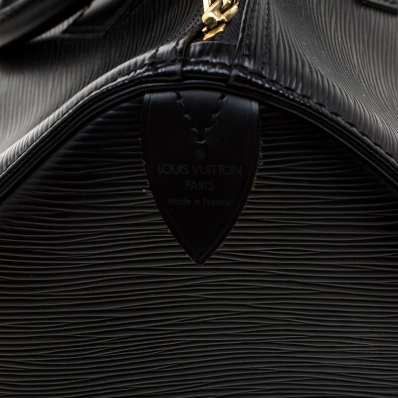 Louis Vuitton Black Epi Leather Speedy 40 in Black - Lyst