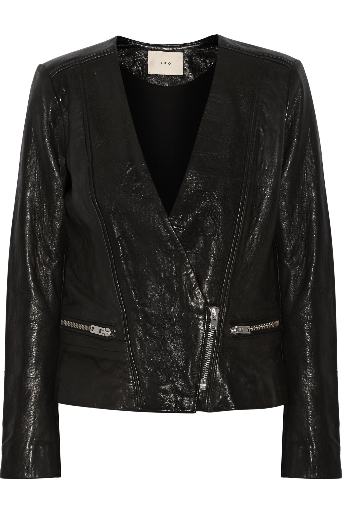 Lyst - Iro Leather Biker Jacket in Black